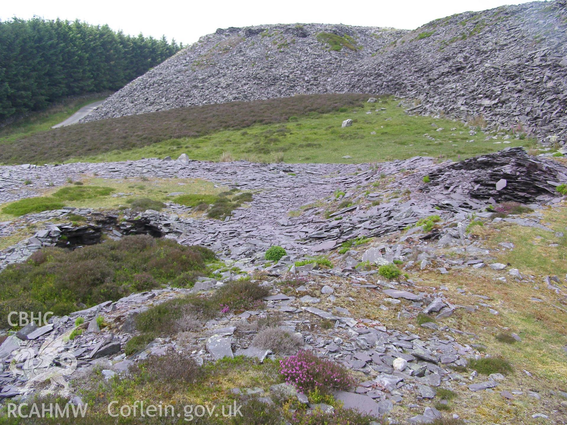 Digital colour photograph of Chwarel Fawr labourers shelterS taken on 07/06/2007 by P.J. Schofield during the Snowdon North West Upland Survey undertaken by Oxford Archaeology North.