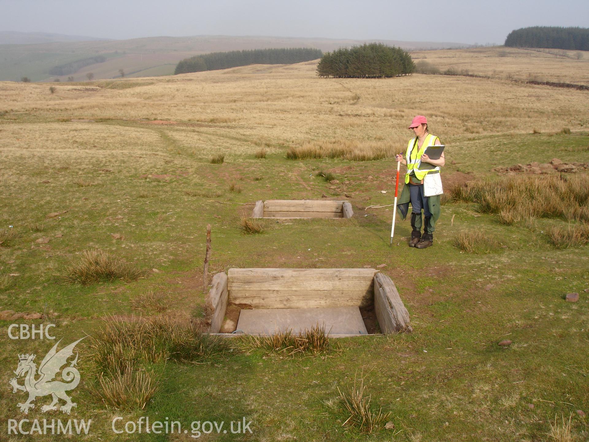 Digital colour photograph of Senta defensive positions North I firing position VIII taken on 22/04/2208 by R.P. Sambrook during the Sennybridge Dry Training Area Upland Survey undertaken by Trysor.