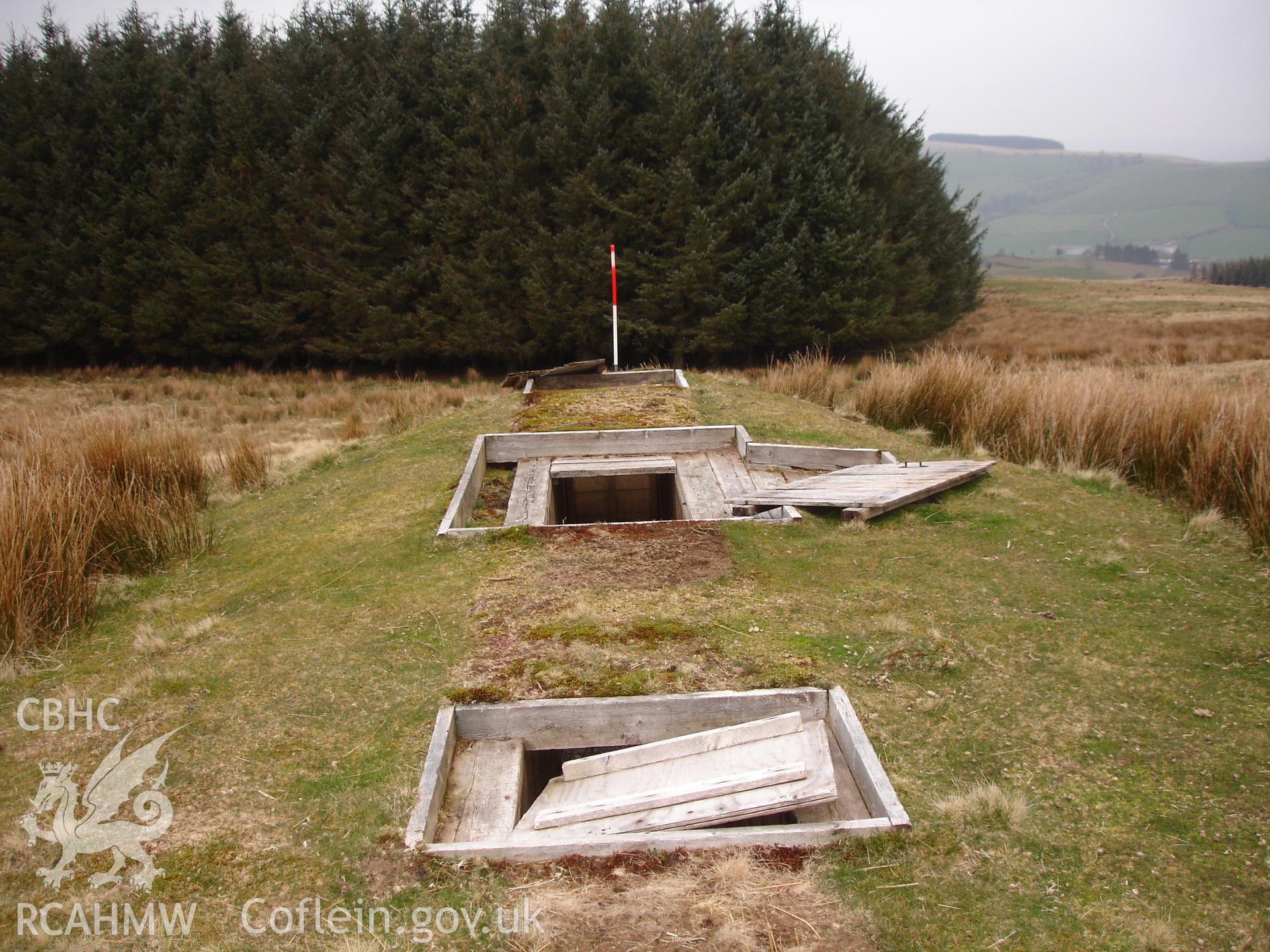 Digital colour photograph of Senta old defensive position firing position II taken on 18/04/2008 by R.P. Sambrook during the Sennybridge Dry Training Area Upland Survey undertaken by Trysor.