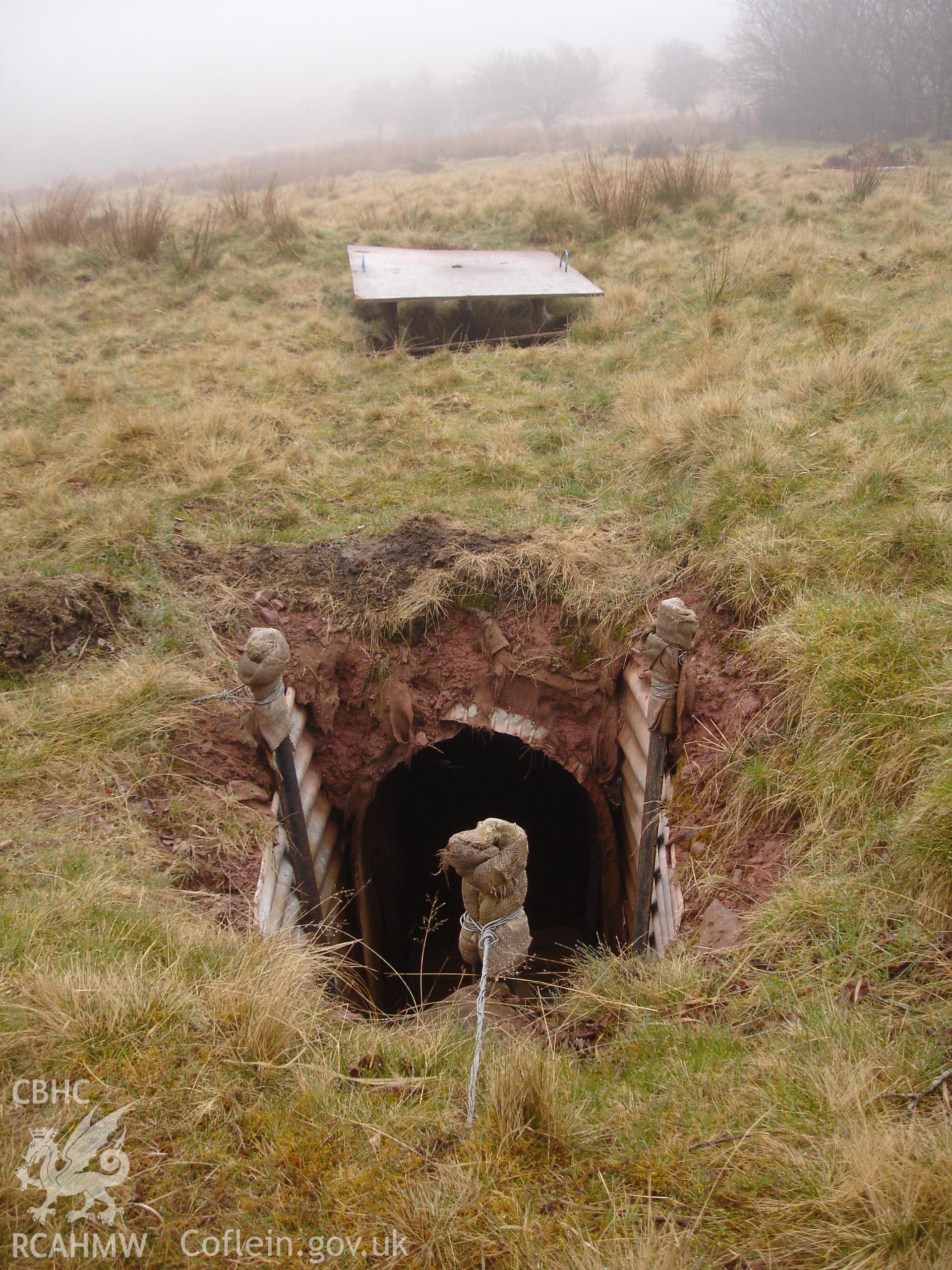 Digital colour photograph of Senta defensive positions North I firing position I taken on 20/04/2008 by R.P. Sambrook during the Sennybridge Dry Training Area Upland Survey undertaken by Trysor.