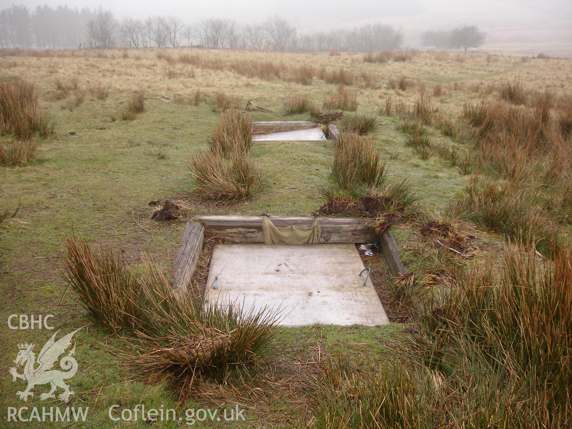 Digital colour photograph of Senta defensive positions North I firing position III taken on 20/04/2008 by R.P. Sambrook during the Sennybridge Dry Training Area Upland Survey undertaken by Trysor.