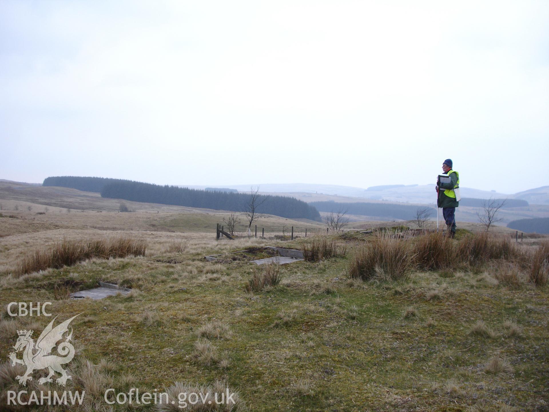 Digital colour photograph of Senta old defensive position firing position XVII taken on 18/04/2008 by R.P. Sambrook during the Sennybridge Dry Training Area Upland Survey undertaken by Trysor.