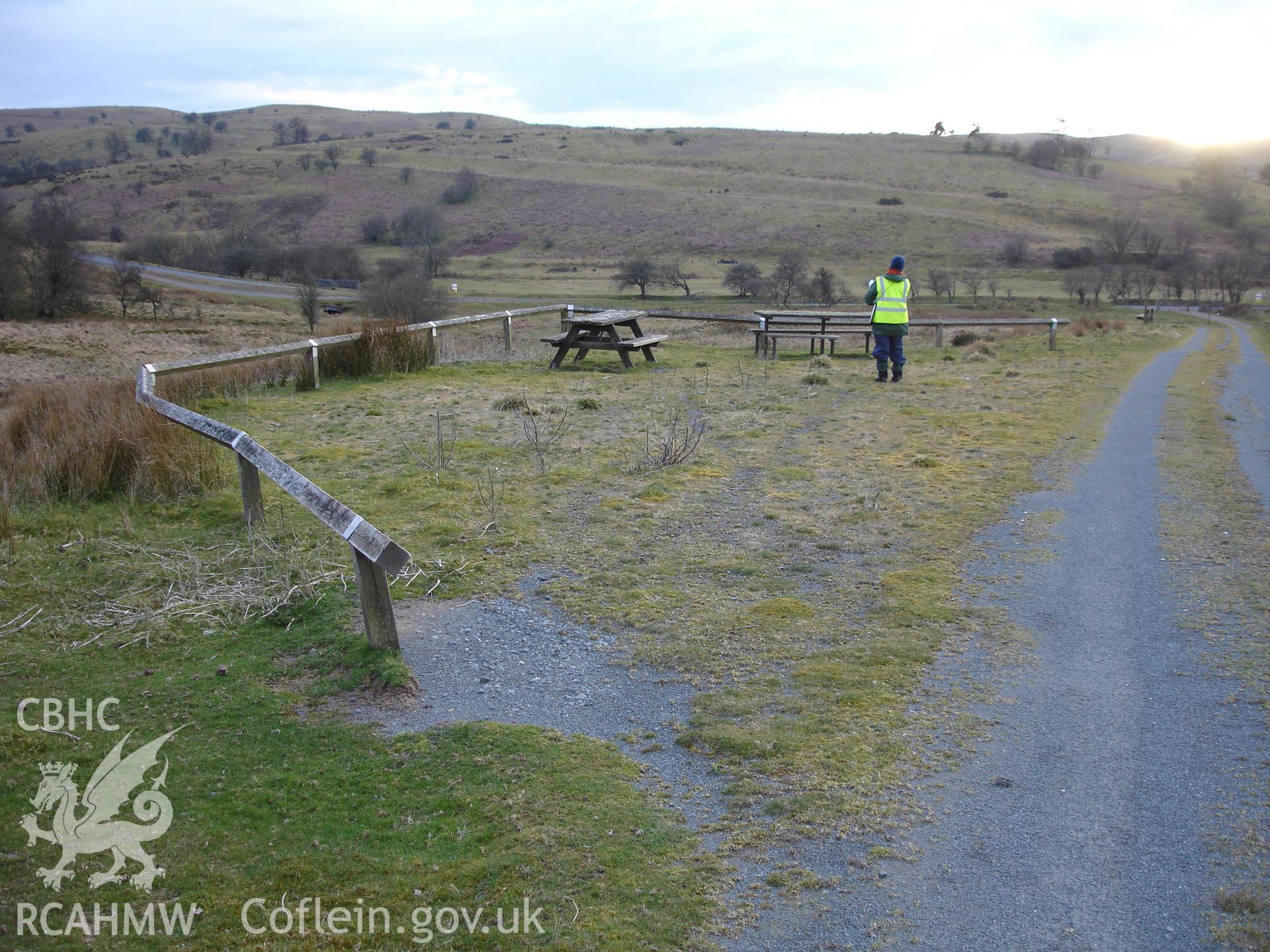 Digital colour photograph of Disgwylfa picnic site I taken on 09/04/2008 by R.P. Sambrook during the Sennybridge Dry Training Area Upland Survey undertaken by Trysor.