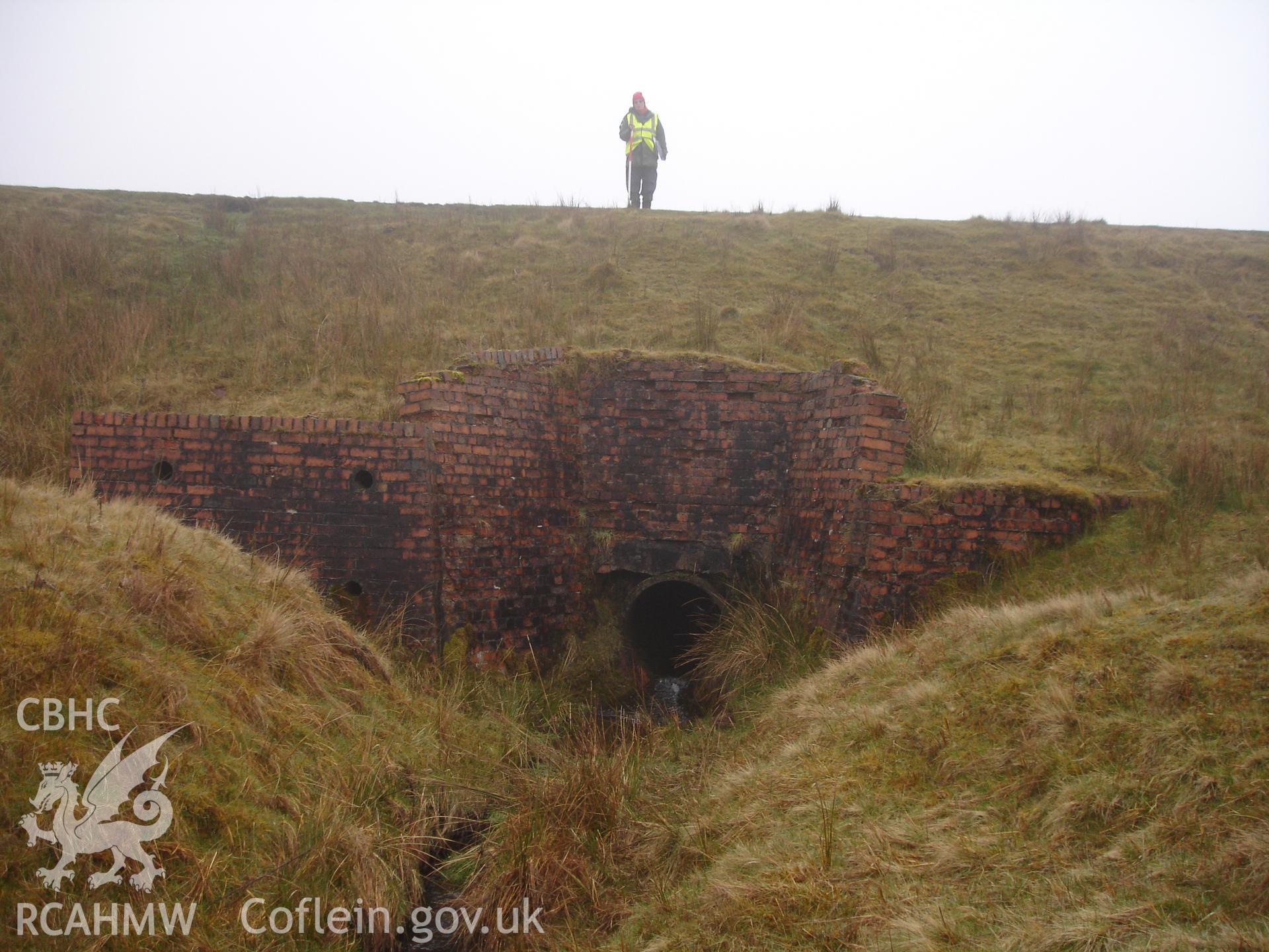 Digital colour photograph of concrete road culvert XVII taken on 20/04/2008 by R.P. Sambrook during the Sennybridge Dry Training Area Upland Survey undertaken by Trysor.