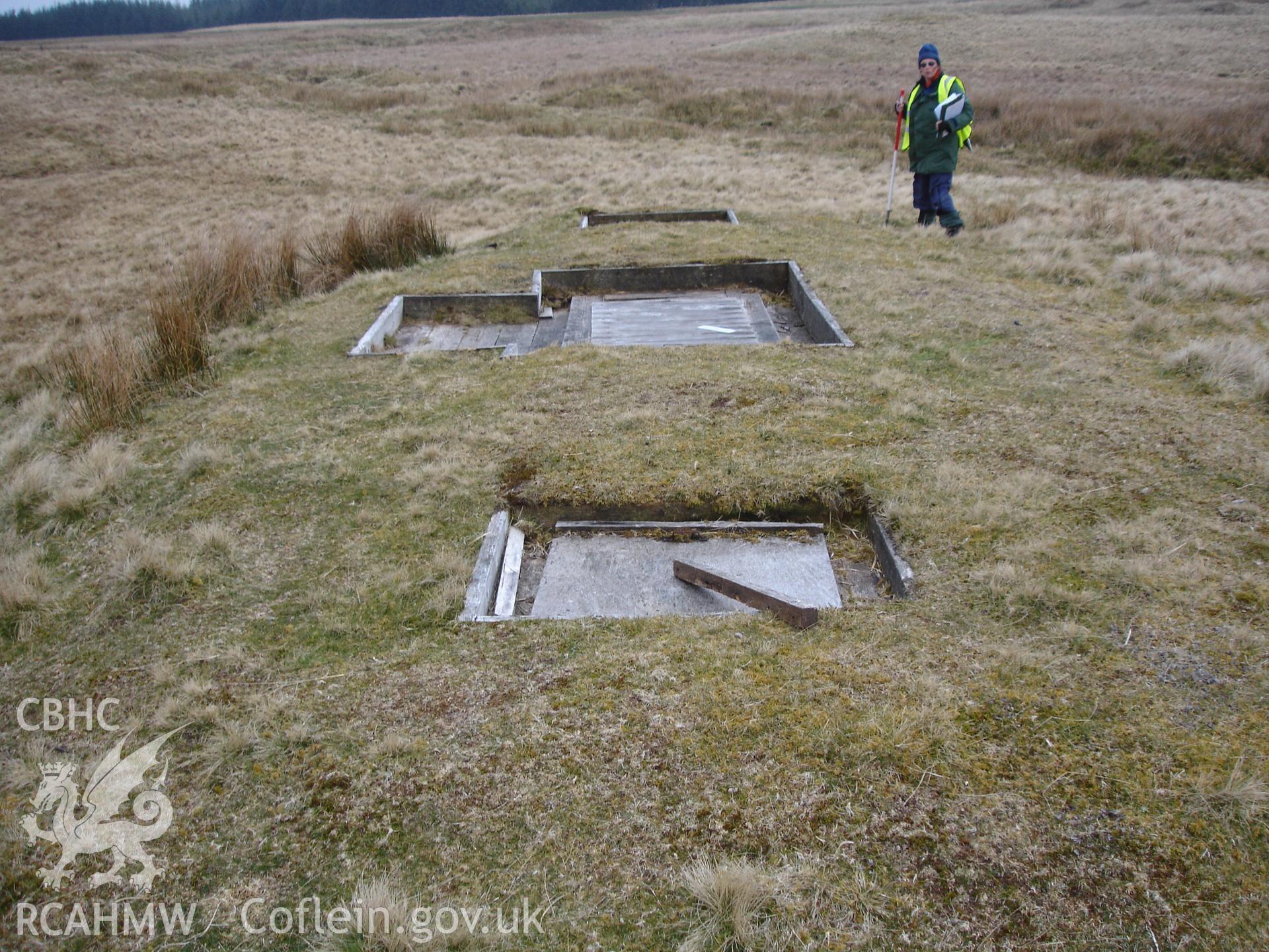 Digital colour photograph of Senta old defensive position firing position XII taken on 18/04/2008 by R.P. Sambrook during the Sennybridge Dry Training Area Upland Survey undertaken by Trysor.