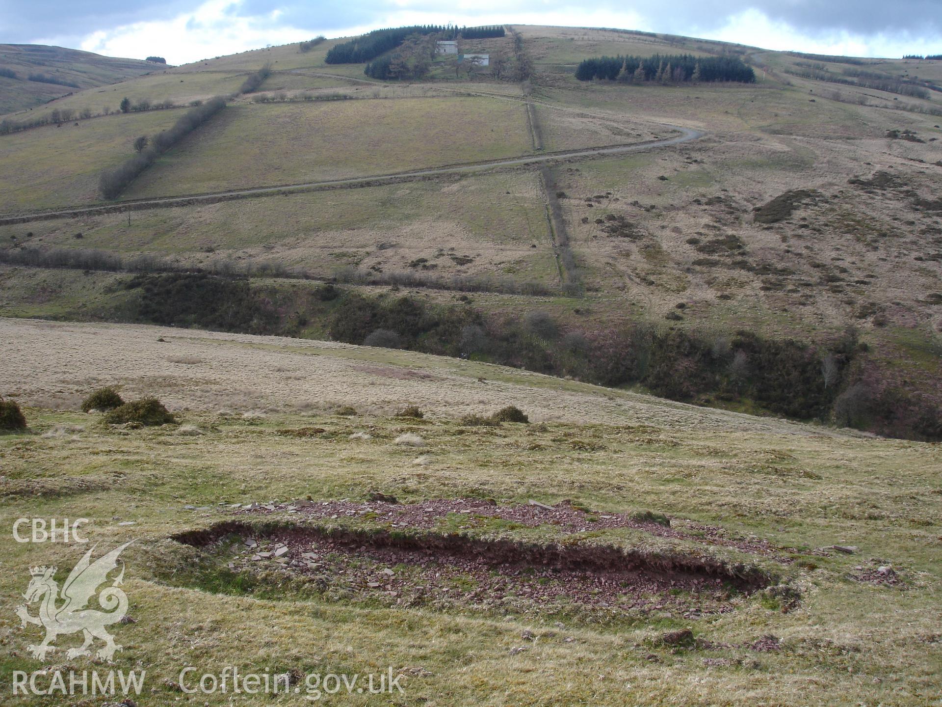 Digital colour photograph of Senta dry training area taken on 08/04/2008 by R.P. Sambrook during the Sennybridge Dry Training Area Upland Survey undertaken by Trysor.