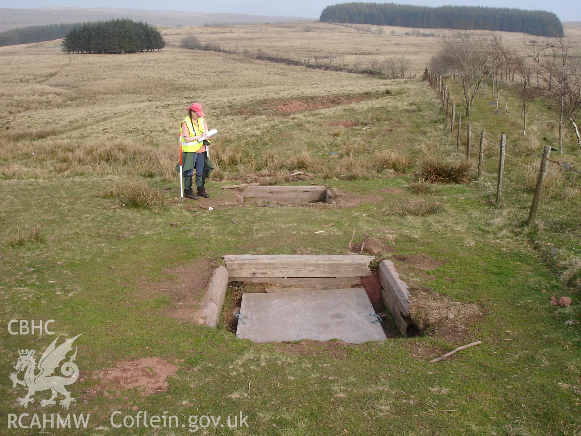 Digital colour photograph of Senta defensive positions North I firing position I taken on 22/04/2008 by R.P. Sambrook during the Sennybridge Dry Training Area Upland Survey undertaken by Trysor.