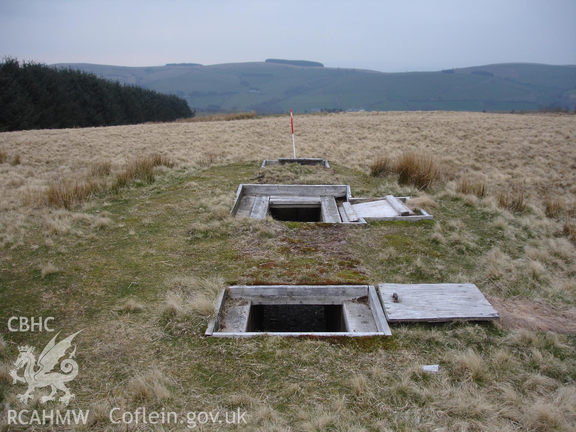 Digital colour photograph of Senta old defensive position firing position I taken on 18/04/2008 by R.P. Sambrook during the Sennybridge Dry Training Area Upland Survey undertaken by Trysor.