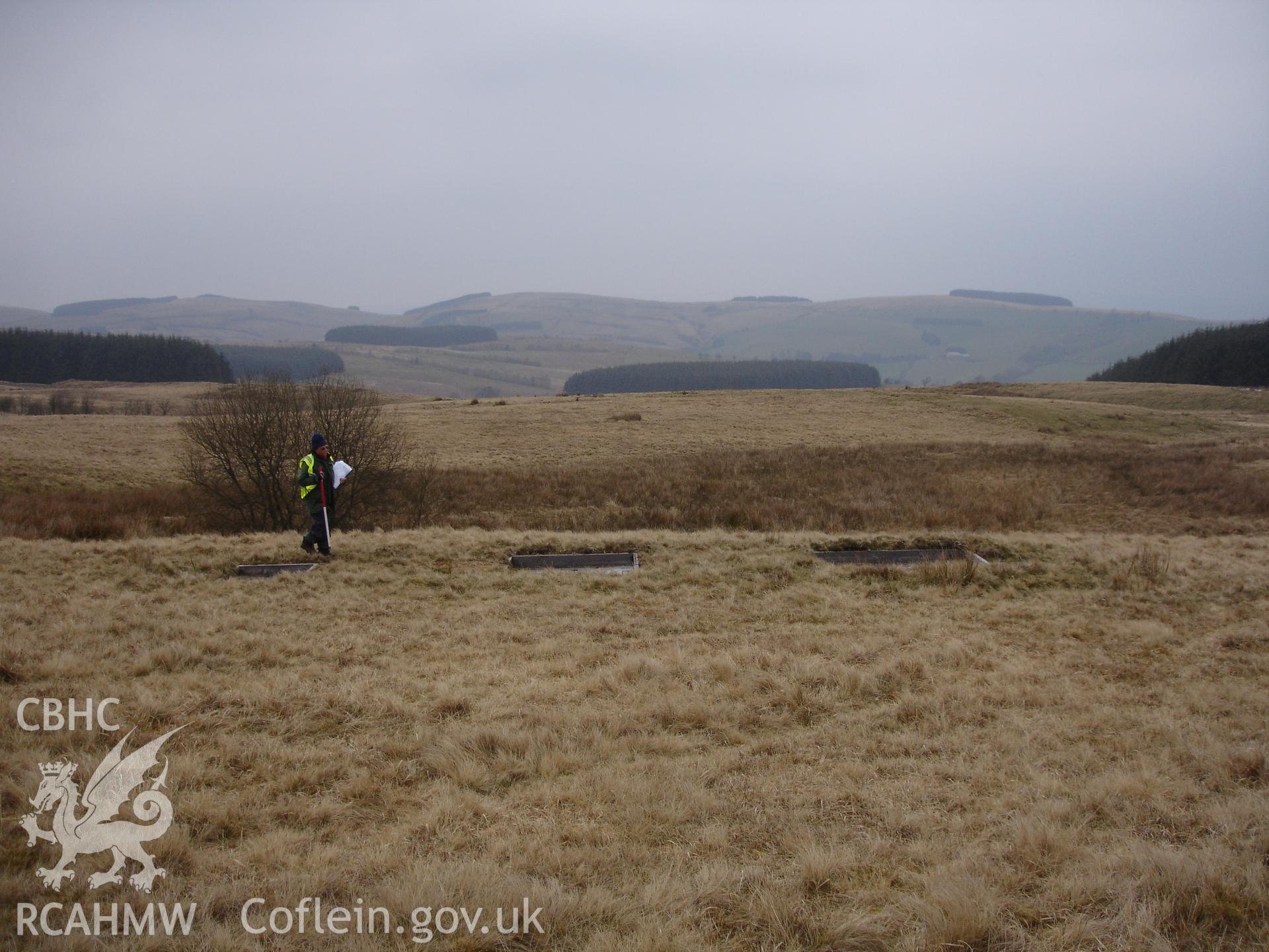 Digital colour photograph of Senta old defensive position firing position X taken on 18/04/2008 by R.P. Sambrook during the Sennybridge Dry Training Area Upland Survey undertaken by Trysor.