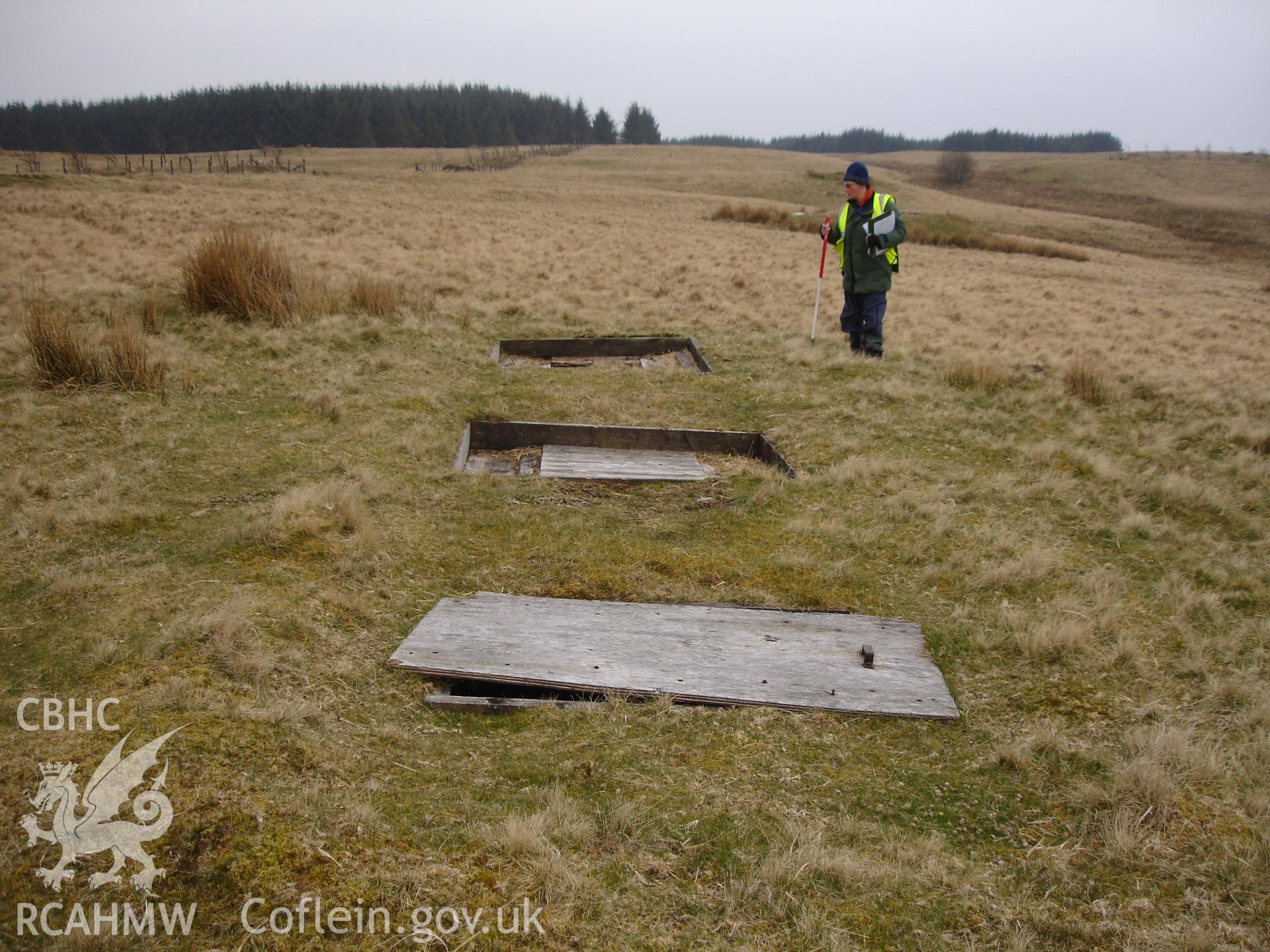 Digital colour photograph of Senta old defensive position firing position IV taken on 18/04/2008 by R.P. Sambrook during the Sennybridge Dry Training Area Upland Survey undertaken by Trysor.