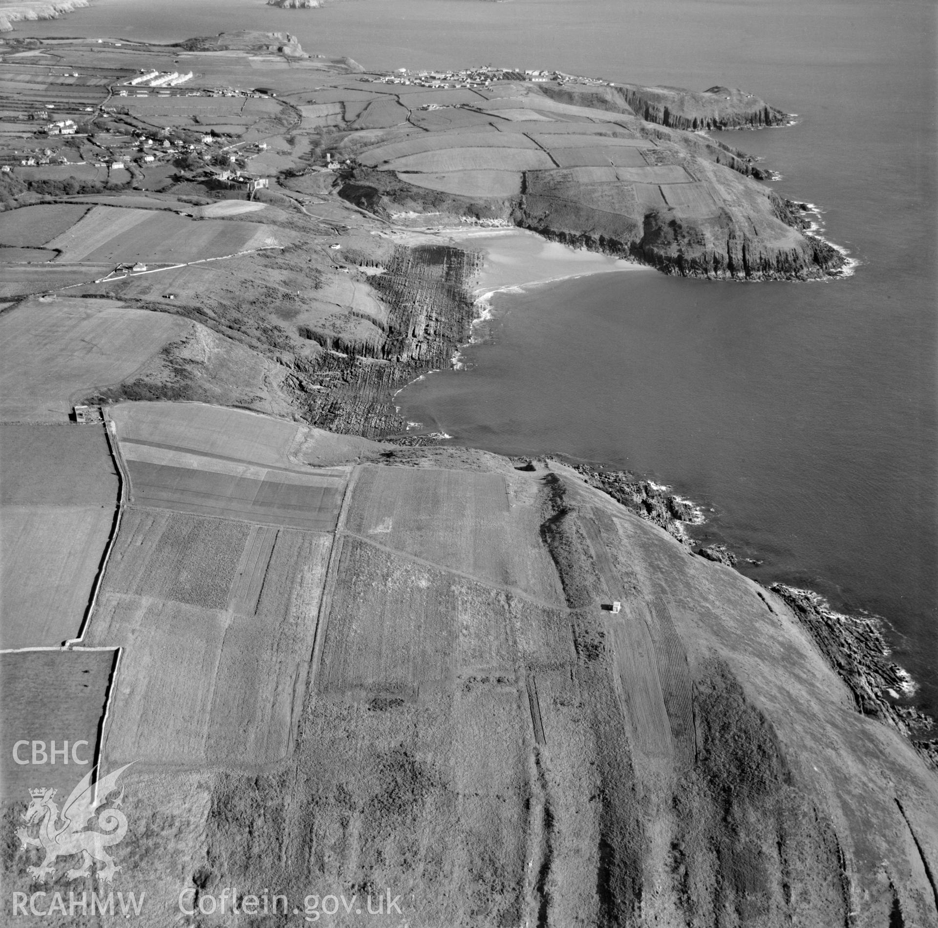 Landscape view of East Moor Cliff