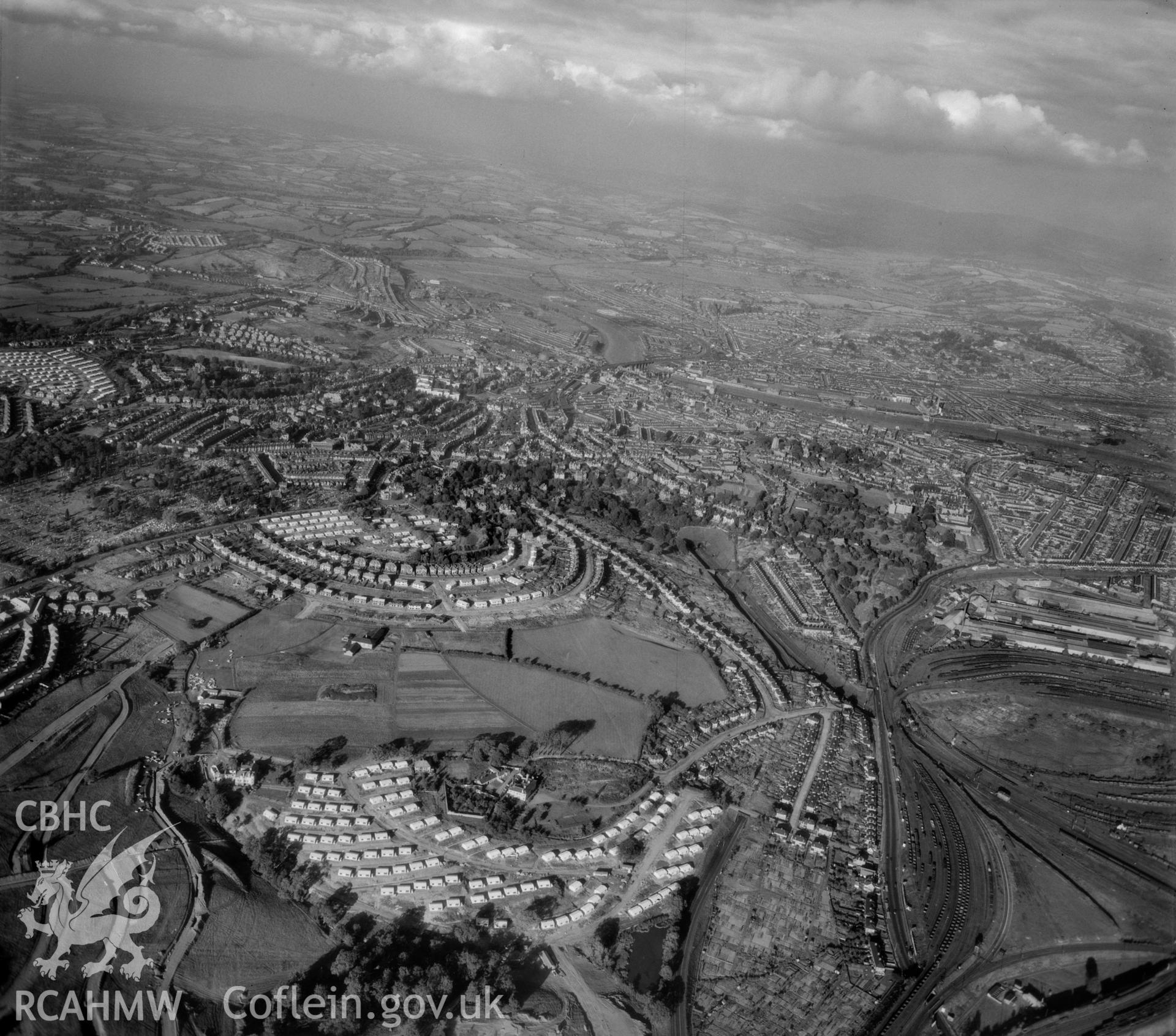 View of Newport showing Gaer Housing estates