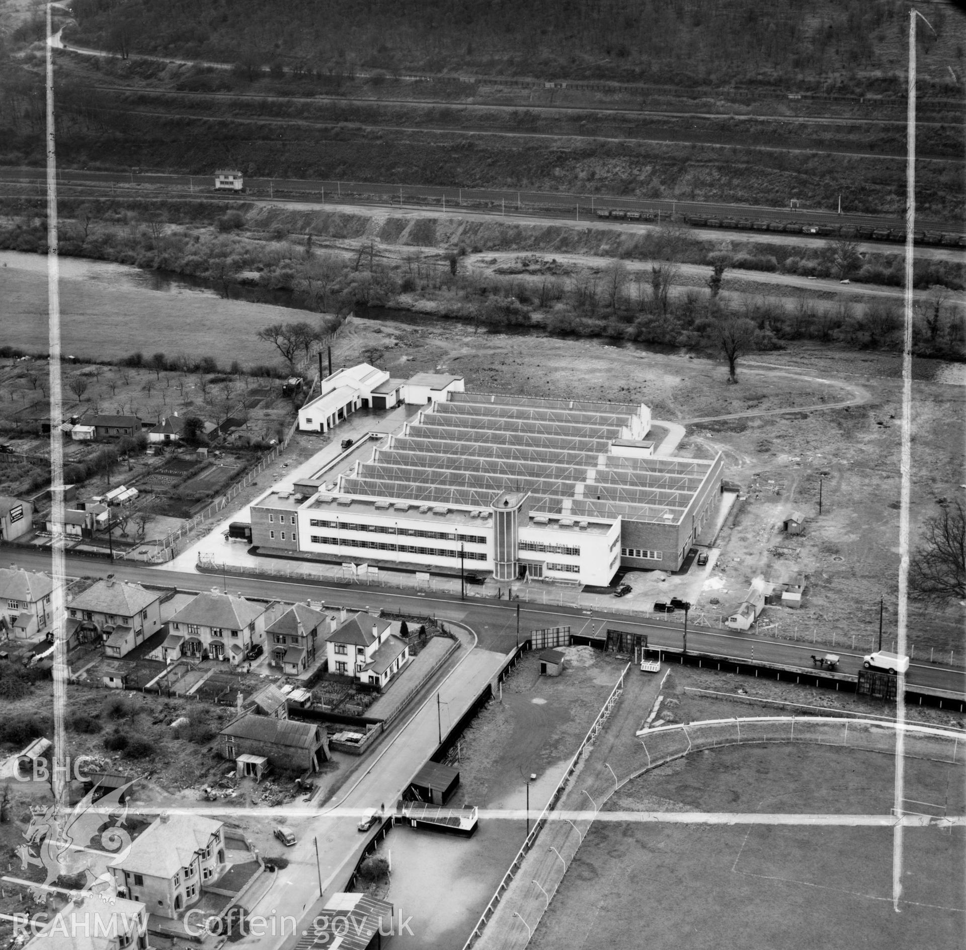 View of Steinburg & Sons - Alexon clothing factory, Hawthorn, Pontypridd