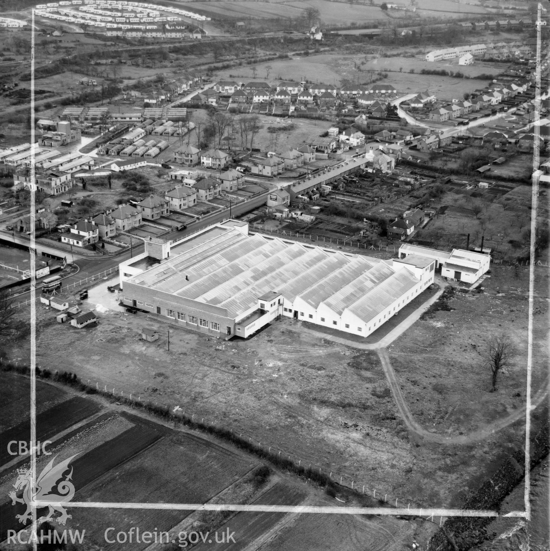 View of Steinburg & Sons - Alexon clothing factory, Hawthorn, Pontypridd