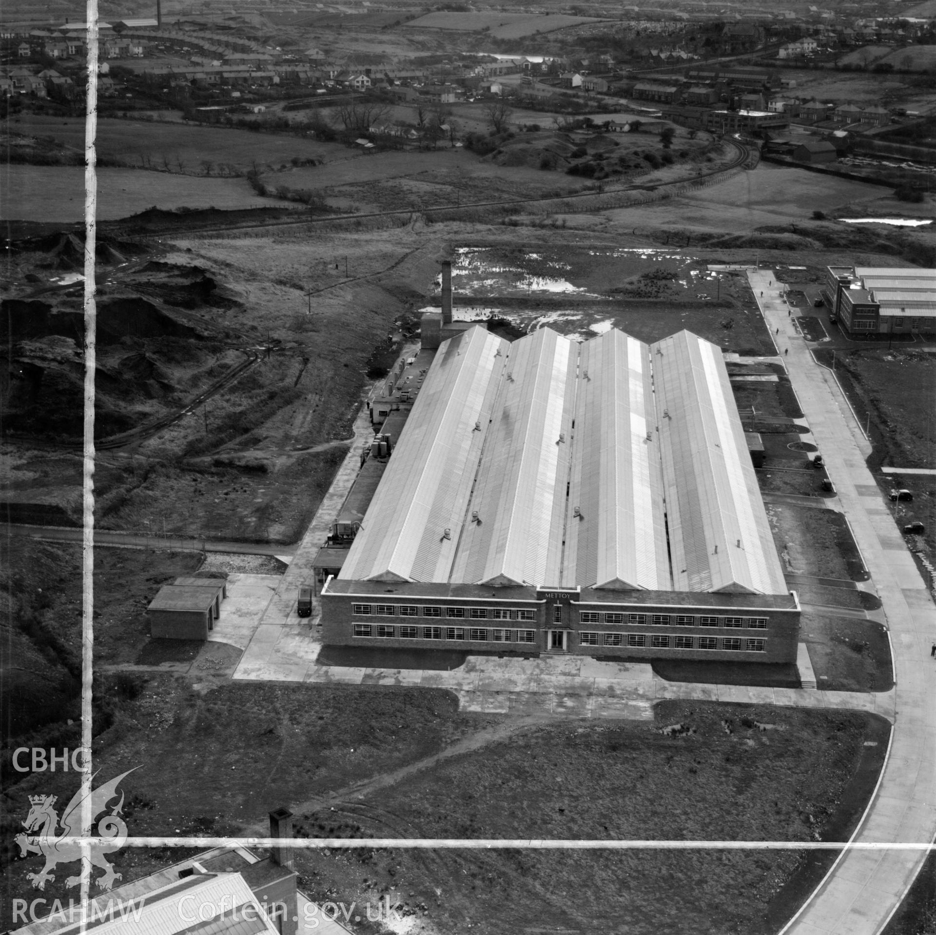 View of Mettoy factory, Fforestfach showing building 'W'