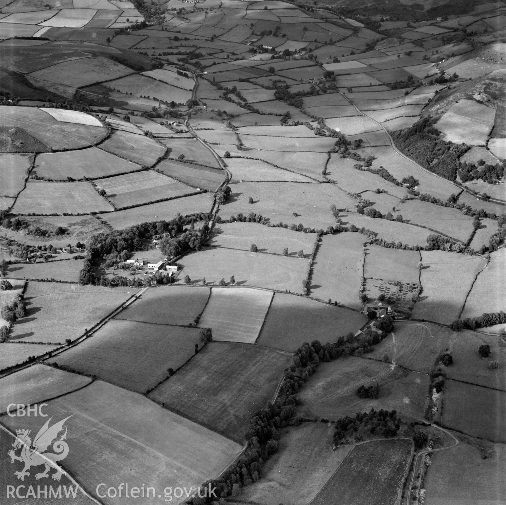 Distant view of Rodd & the Lugg Valley