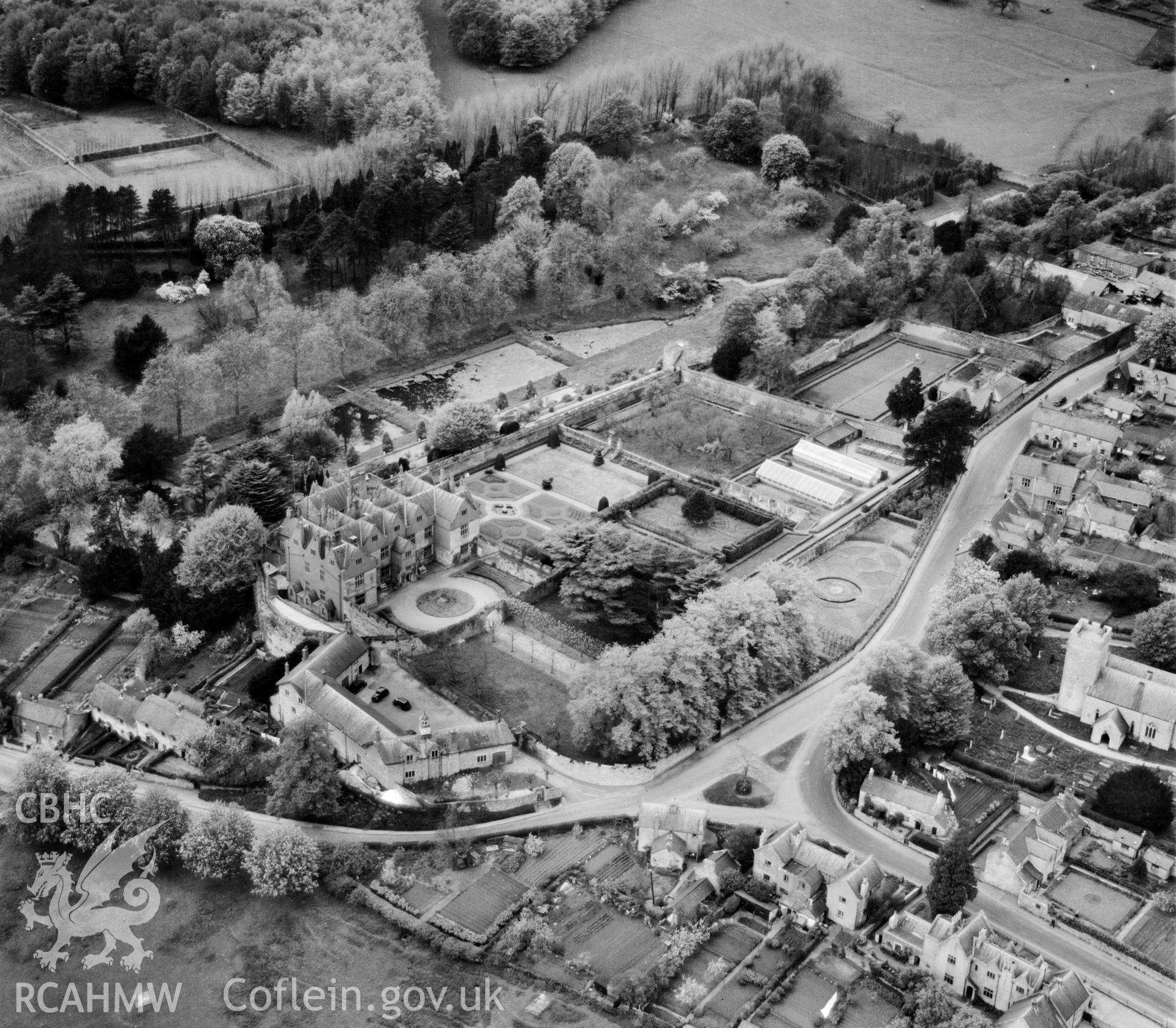 View of St Fagans Castle and grounds