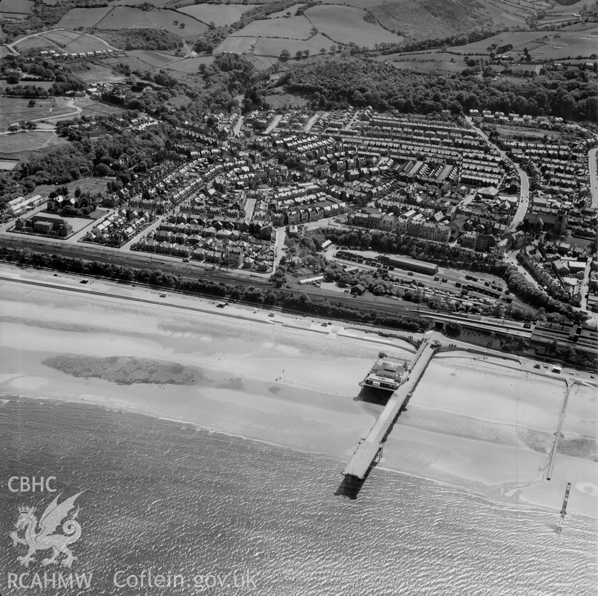 View of Colwyn Bay showing pier