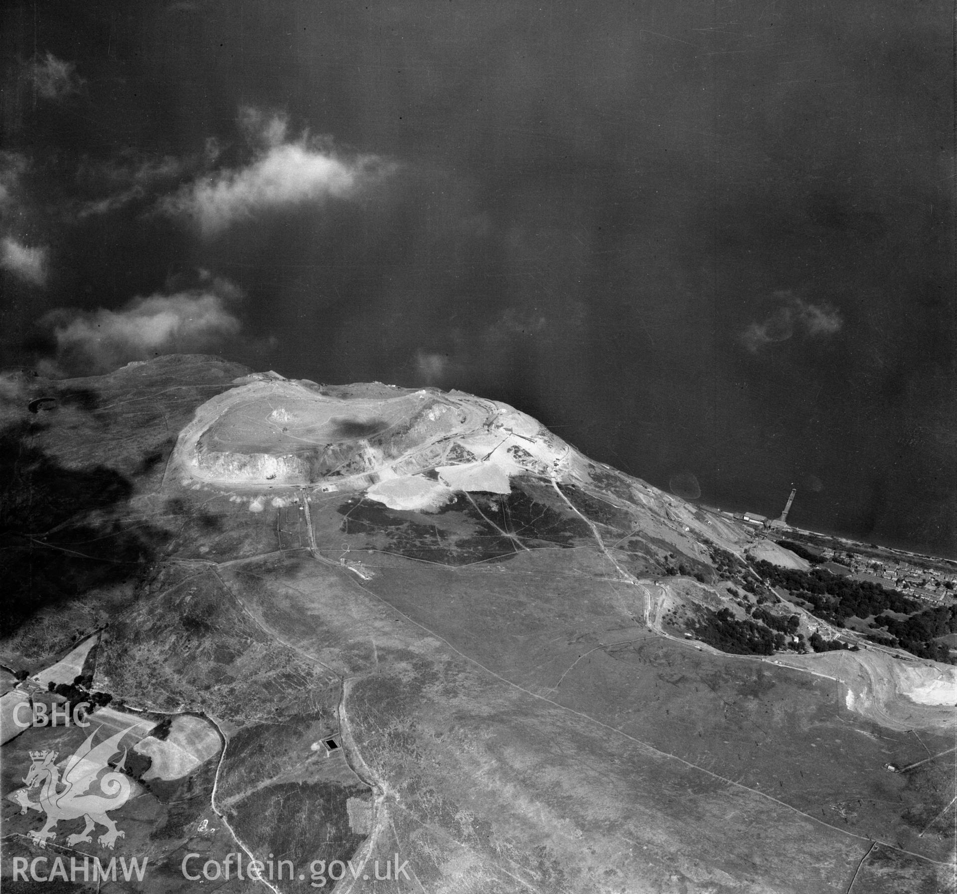 View of Penmaenmawr quarry