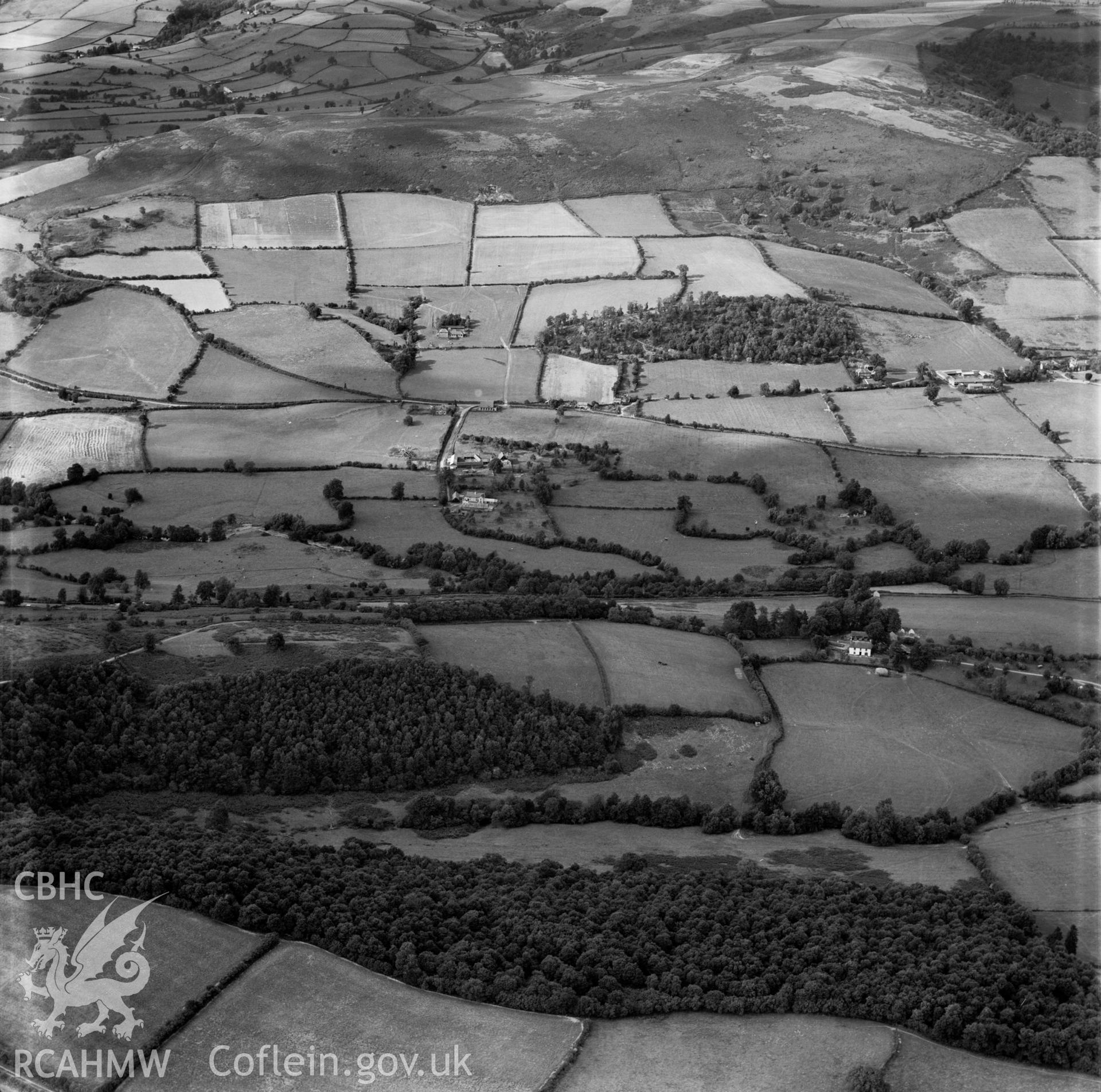Distant view of Rodd & the Lugg Valley