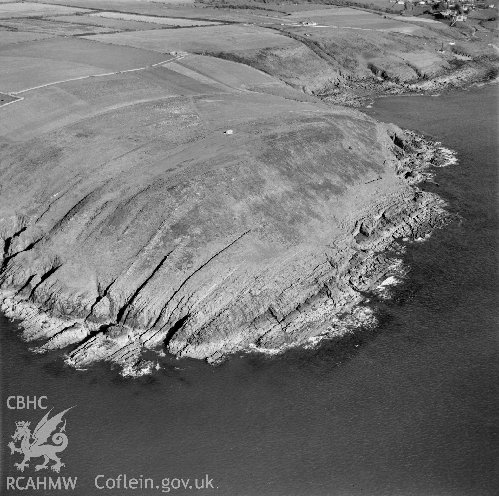 Landscape view of East Moor Cliff