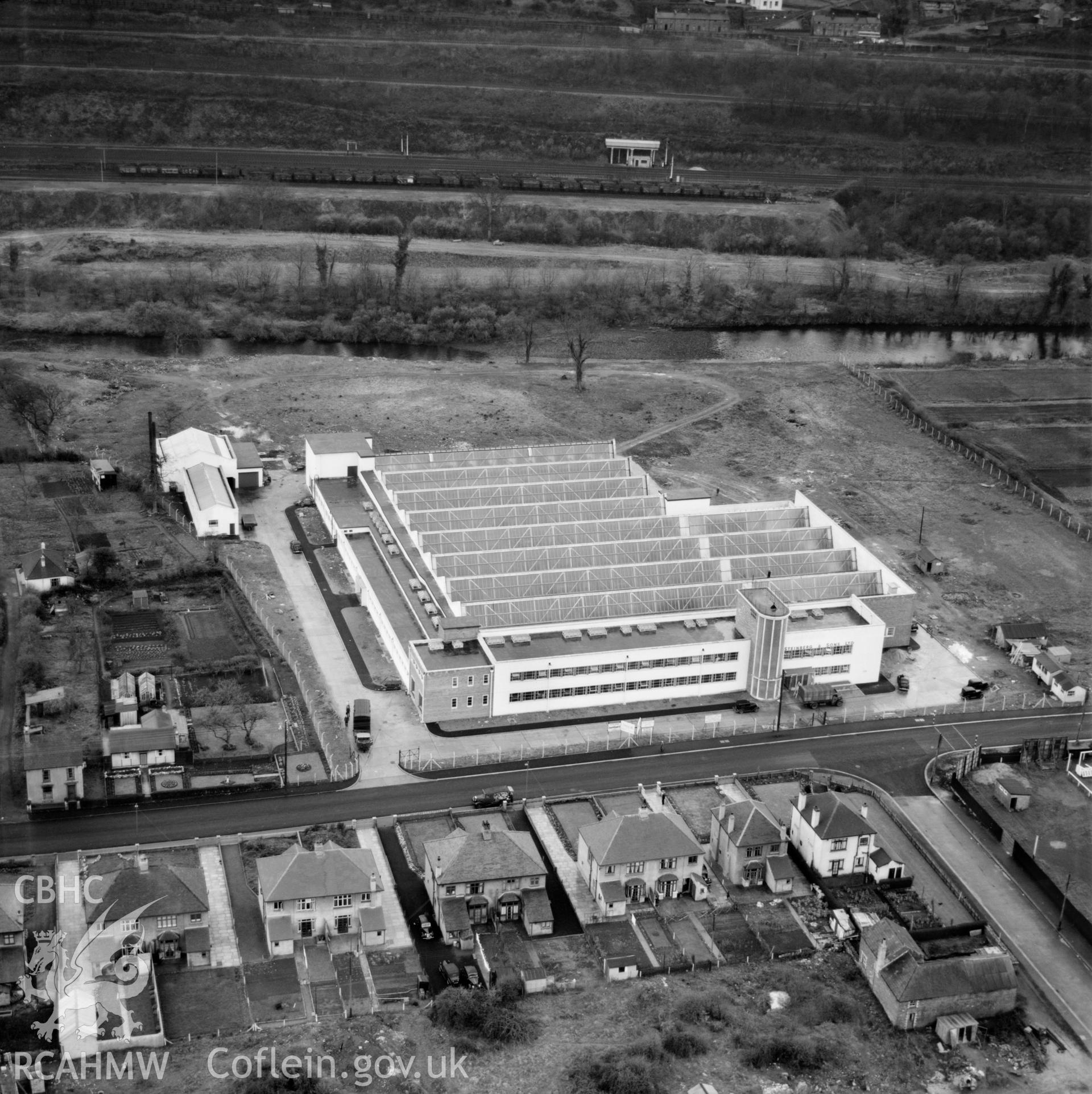 View of Steinburg & Sons - Alexon clothing factory, Hawthorn, Pontypridd
