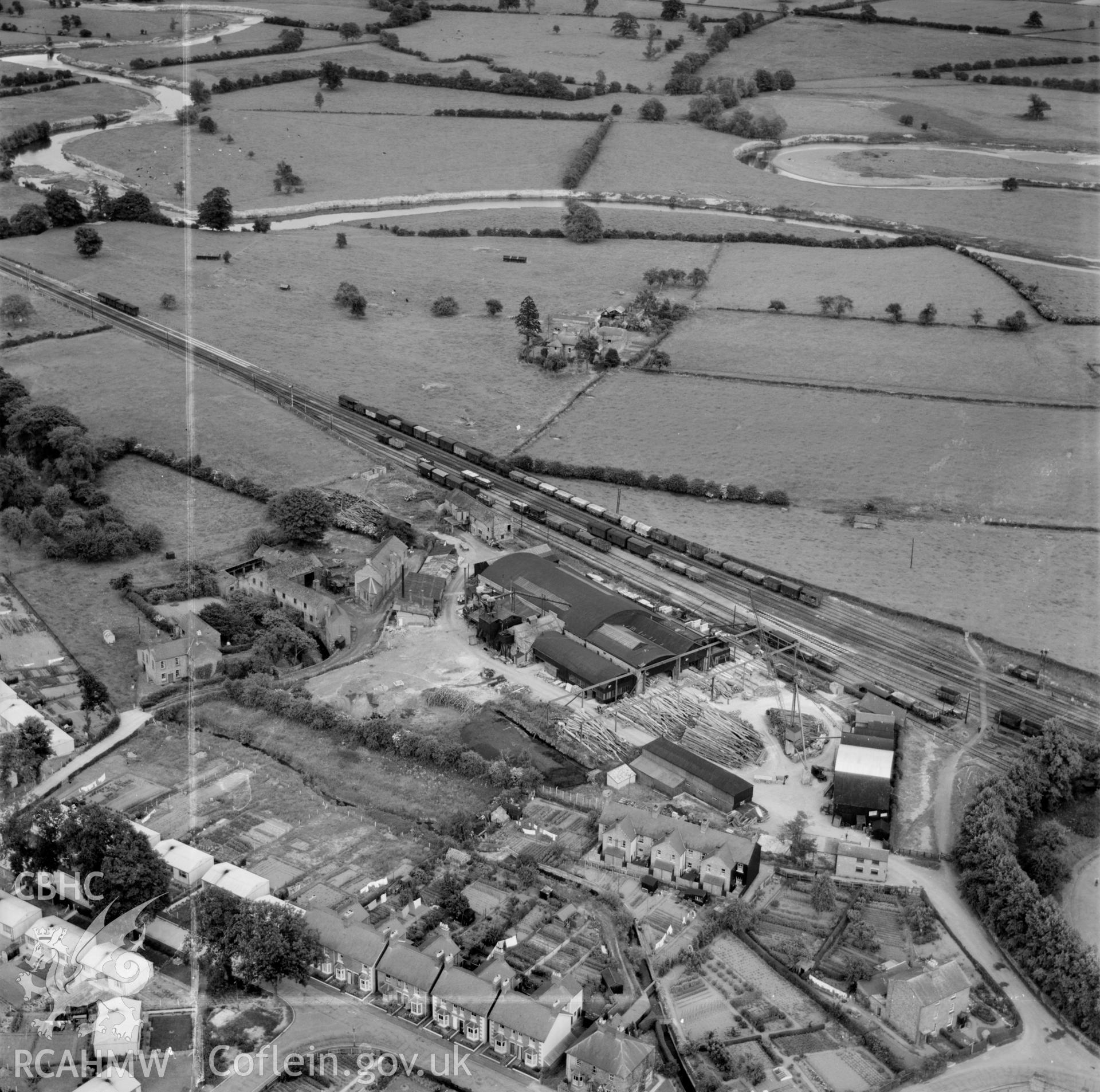 View of Welshpool showing Boys & Boden Ltd., Mill Lane. Welshpool