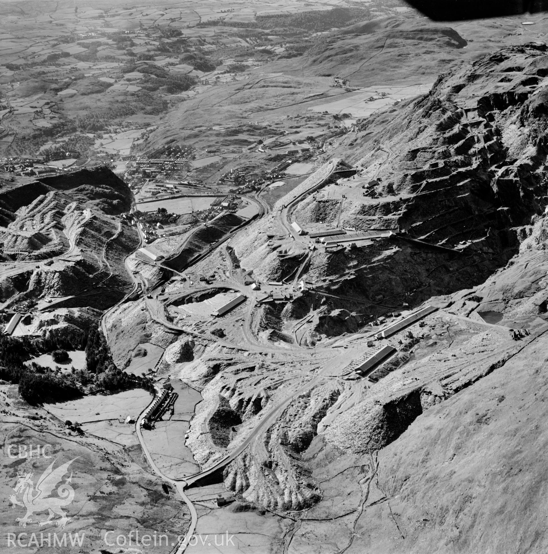 View of Madoc quarry, Blaenau Ffestiniog, commissioned by Cawood Wharton & Co. Ltd.