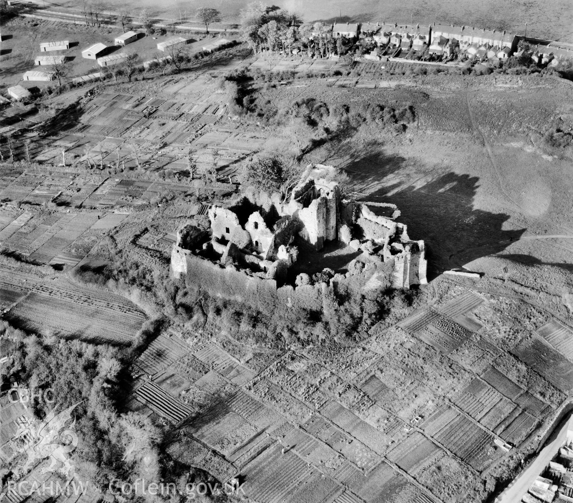 View of Oystermouth Castle, Mumbles