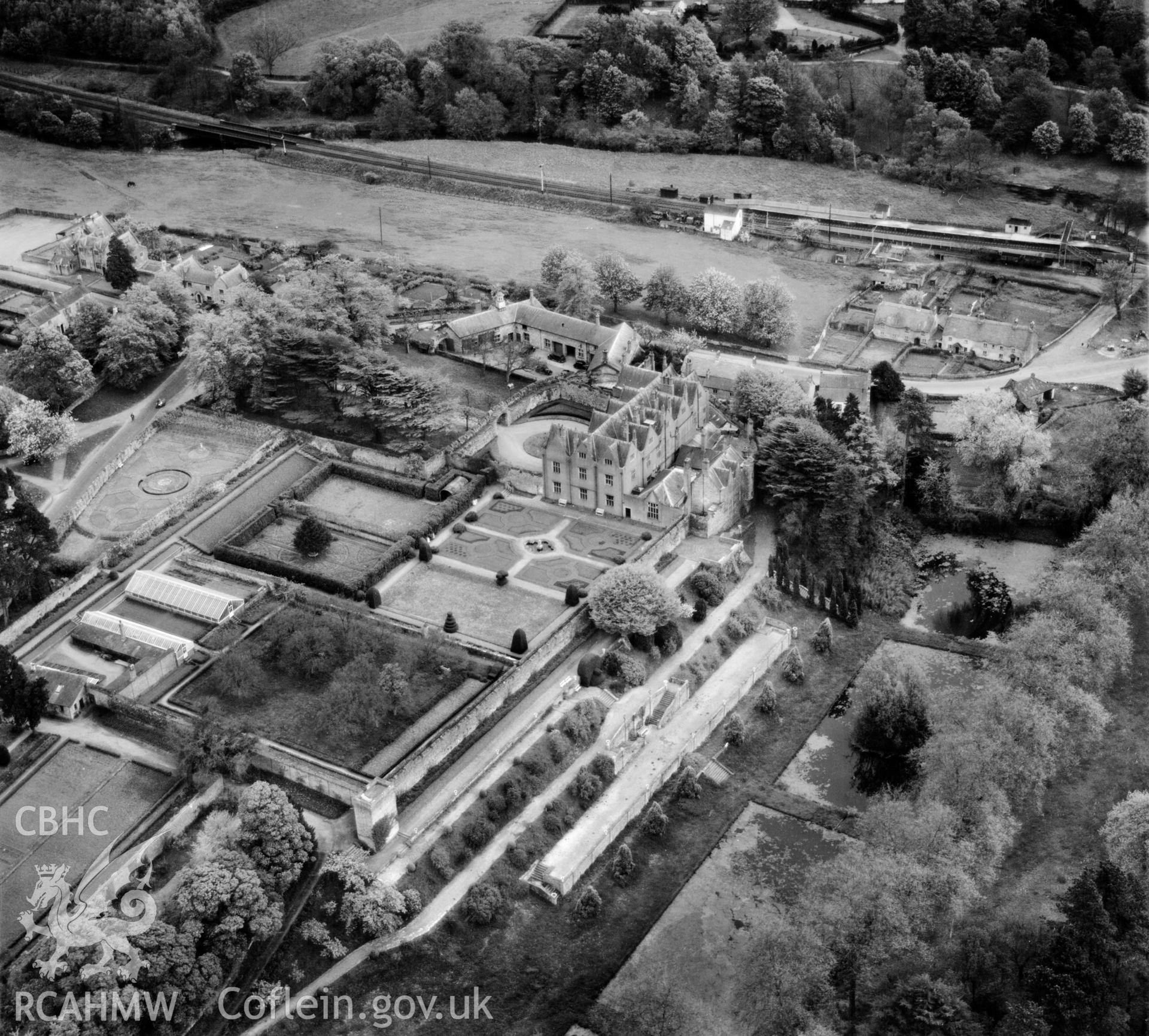 View of St Fagans Castle and grounds