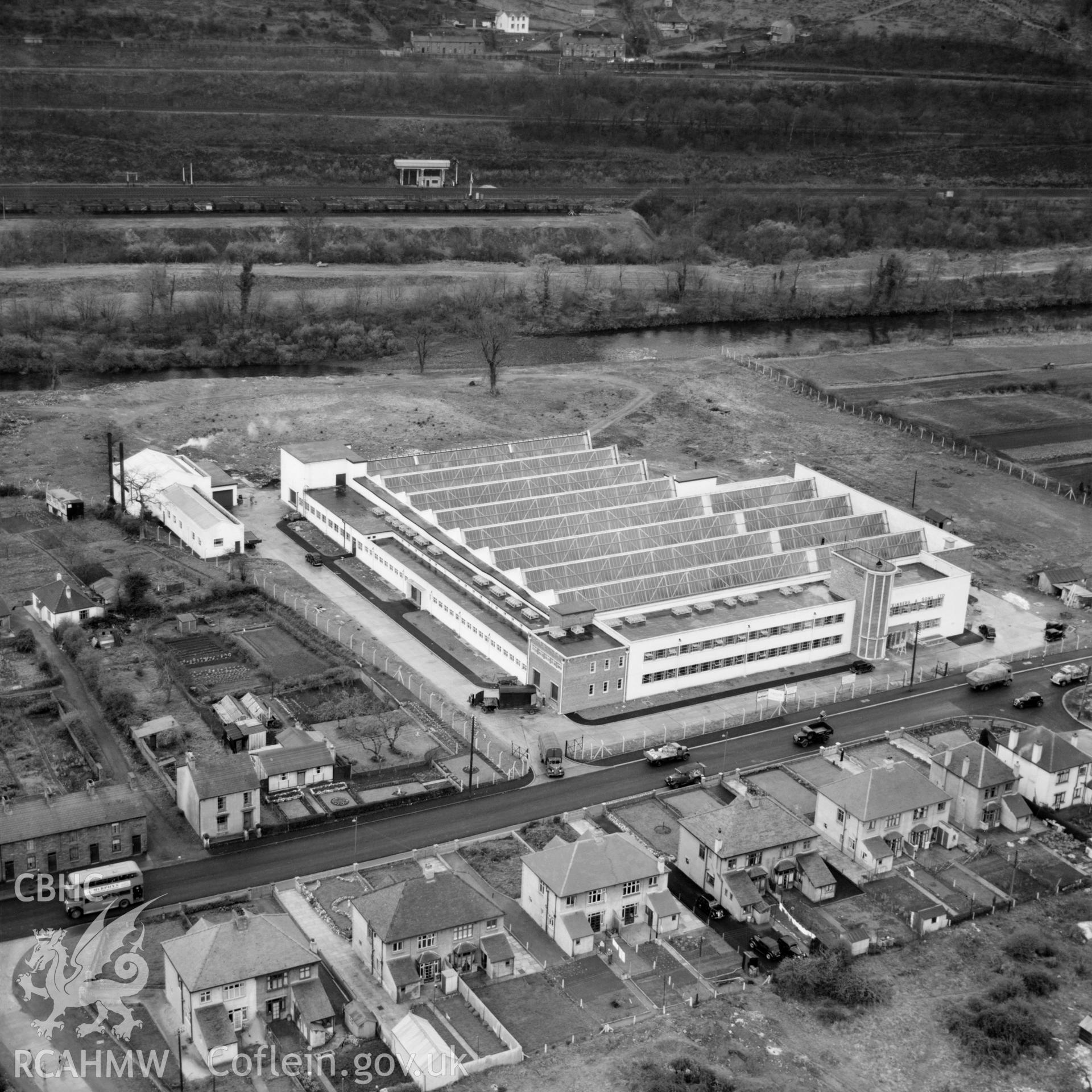View of Steinburg & Sons - Alexon clothing factory, Hawthorn, Pontypridd