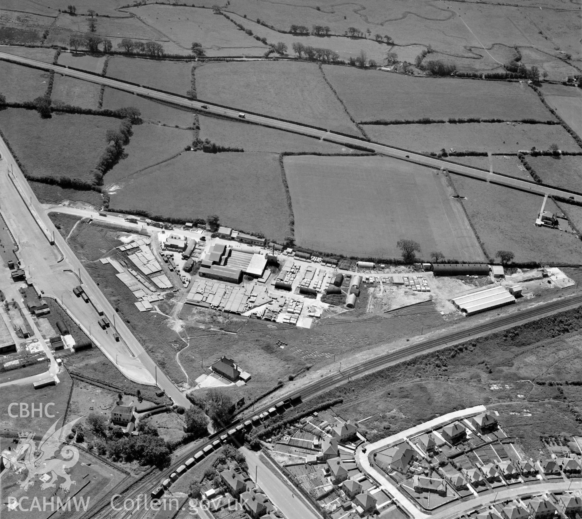 View of Concrete works, Bridgend