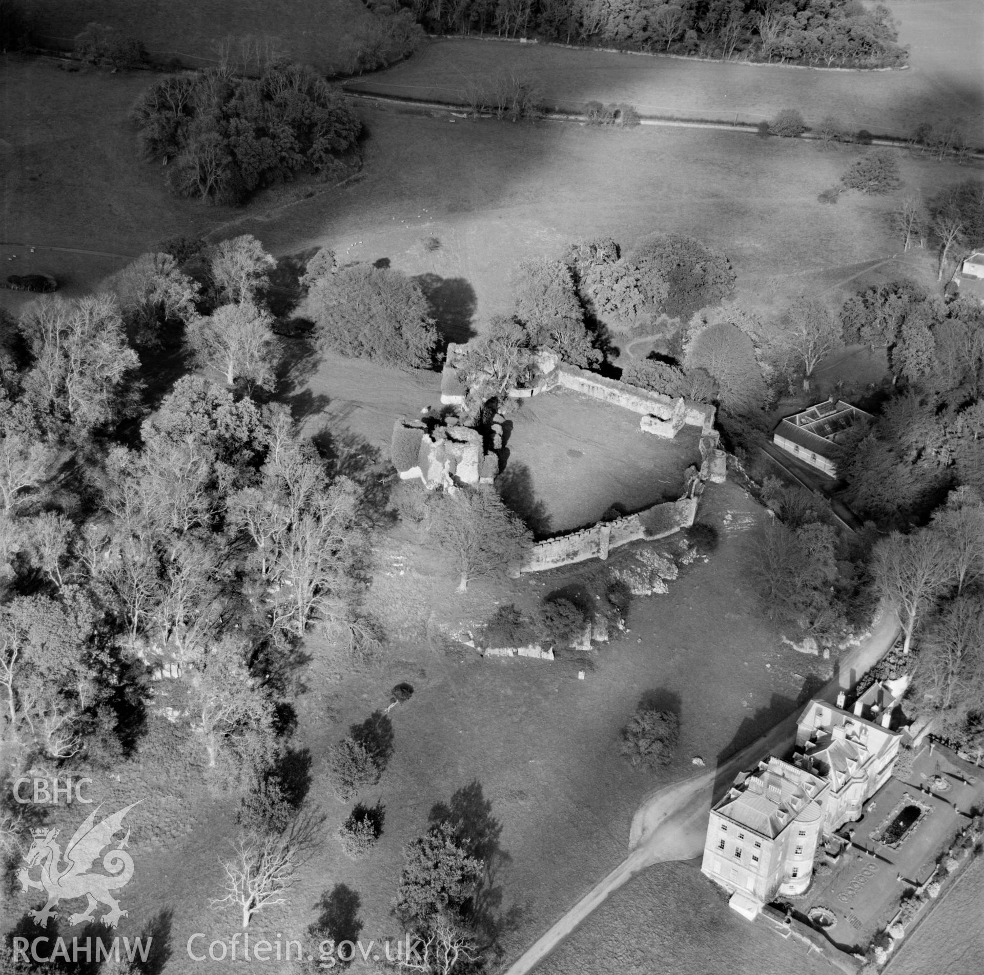 View of Penrice castle and mansion