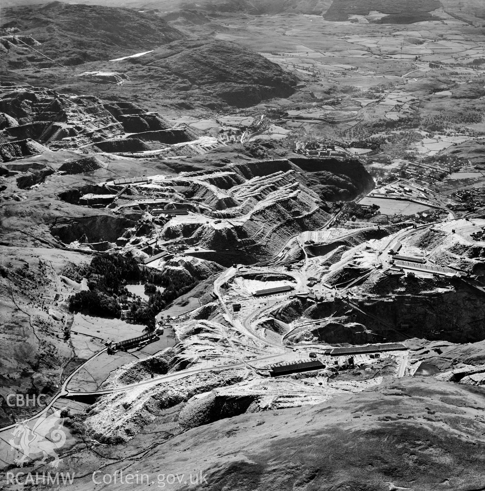 View of Madoc quarry, Blaenau Ffestiniog, commissioned by Cawood Wharton & Co. Ltd.