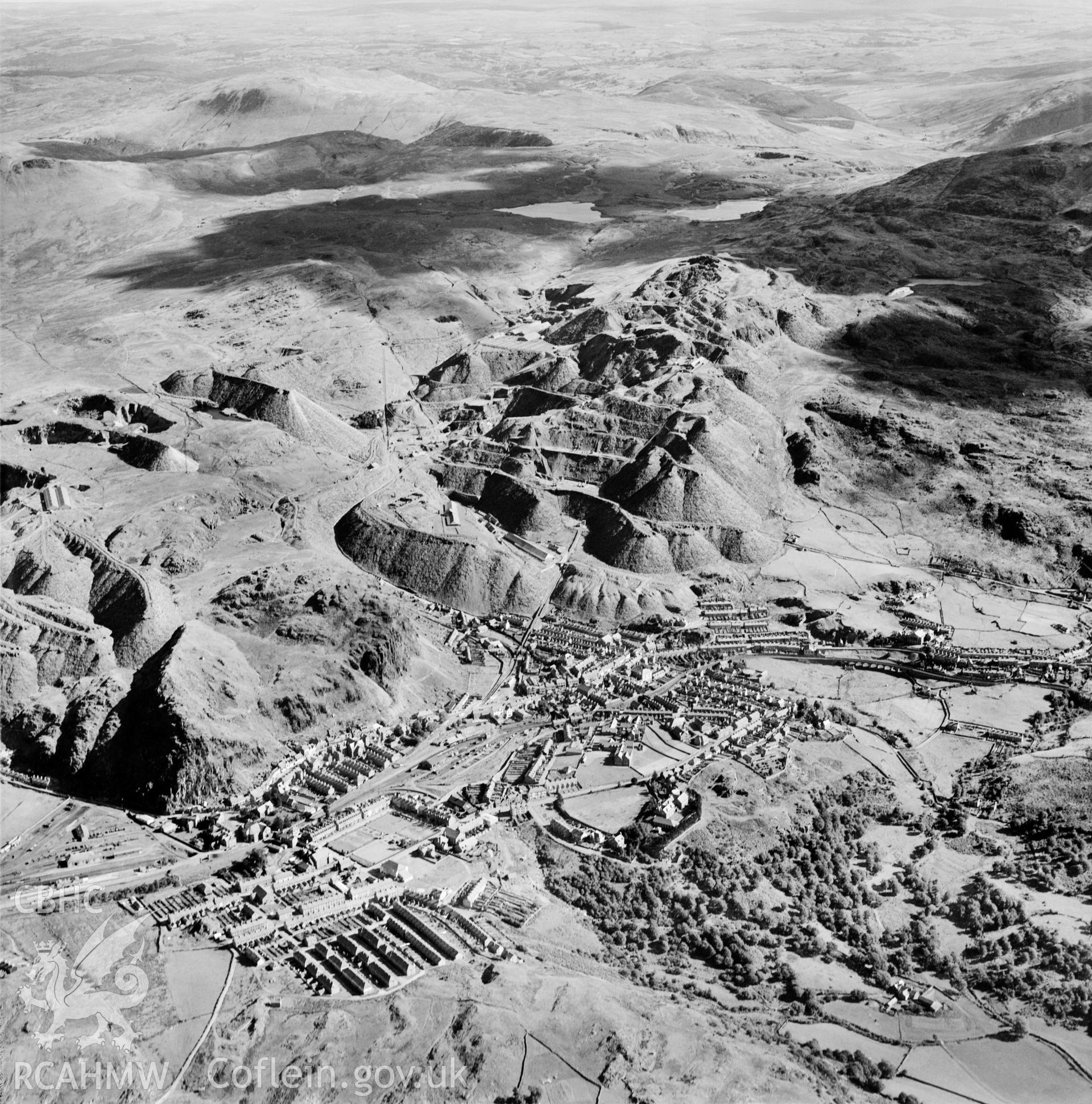 View of Madoc quarry, Blaenau Ffestiniog, commissioned by Cawood Wharton & Co. Ltd.