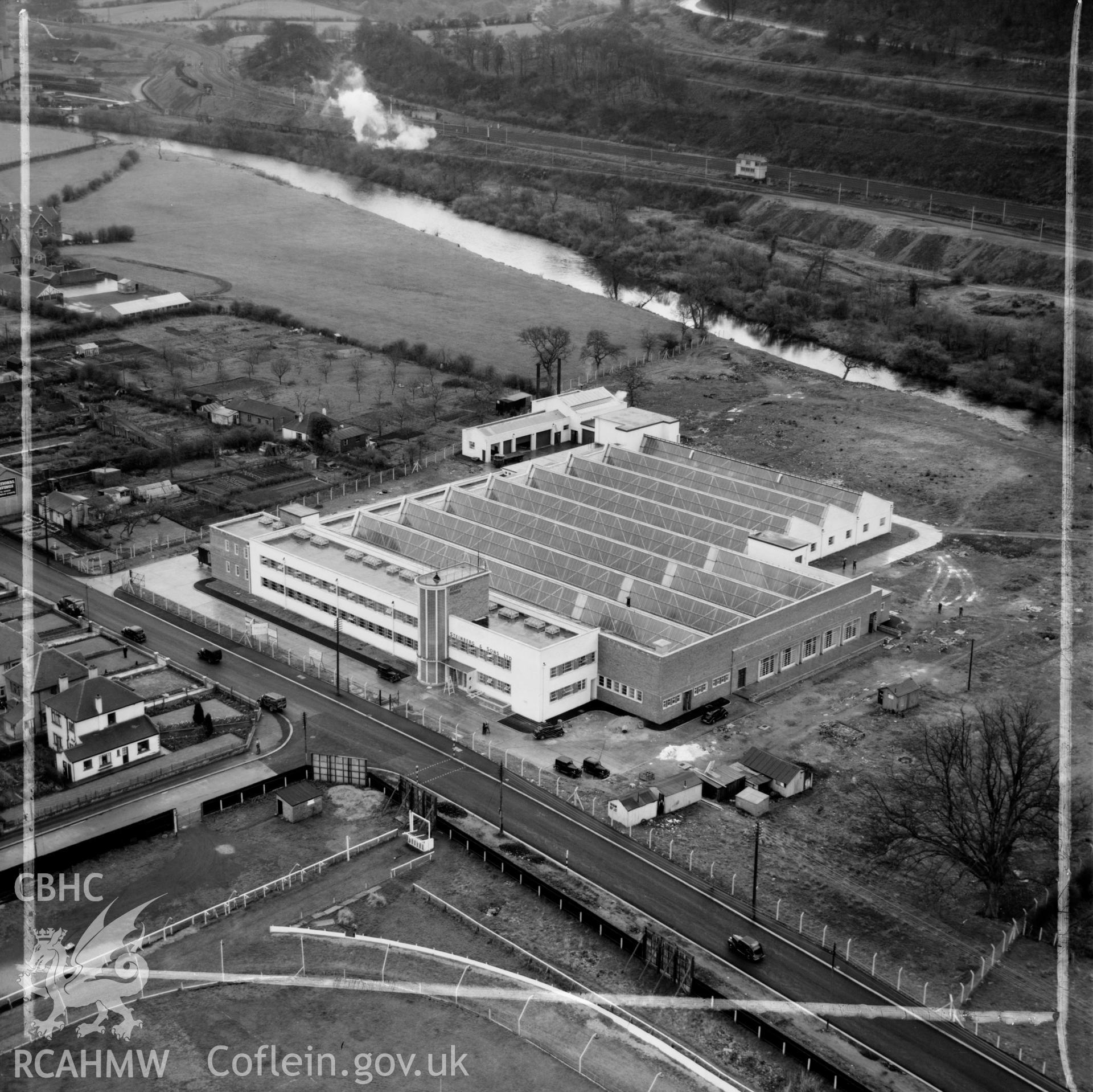 View of Steinburg & Sons - Alexon clothing factory, Hawthorn, Pontypridd