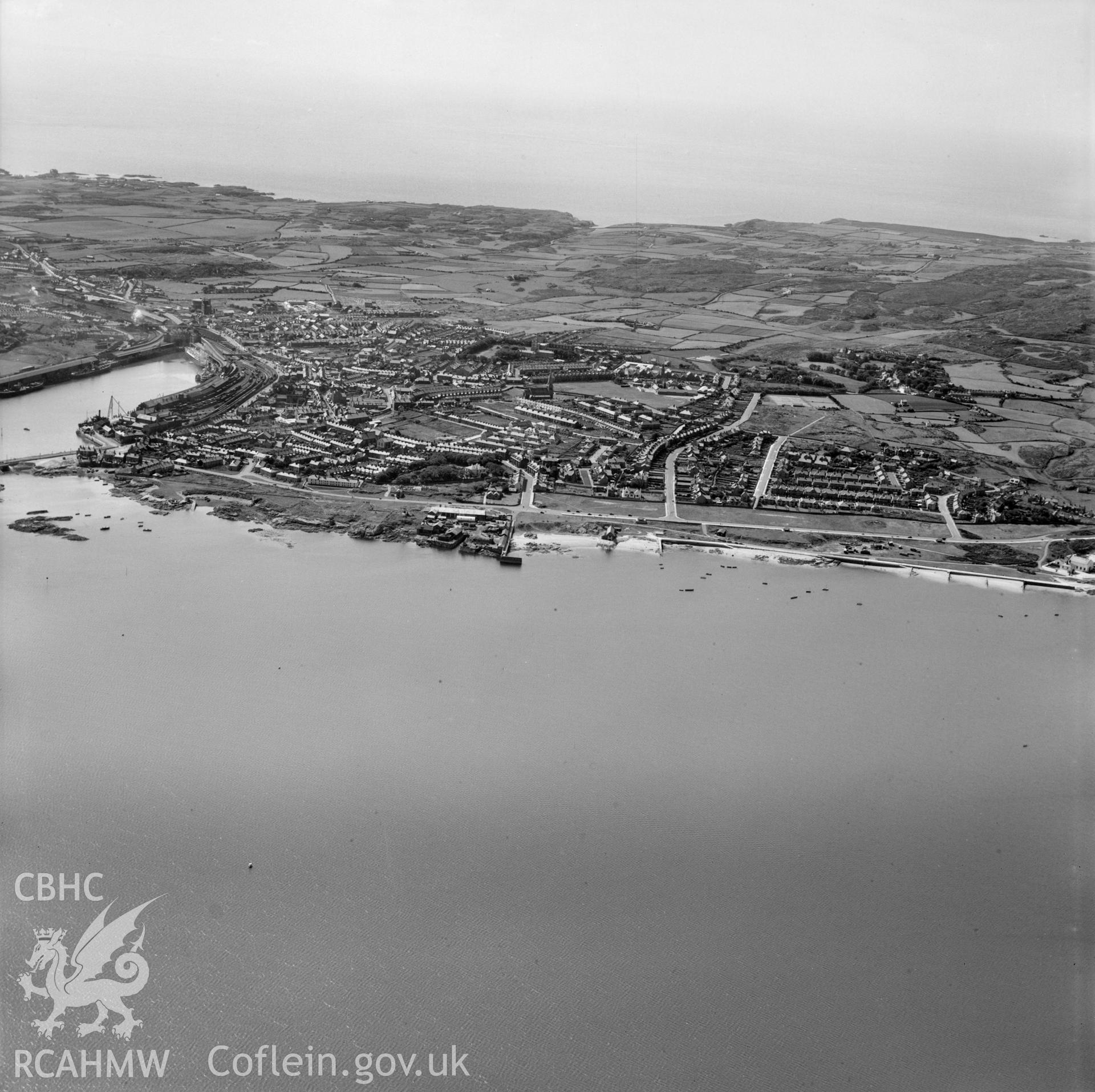 Distant view of Holyhead