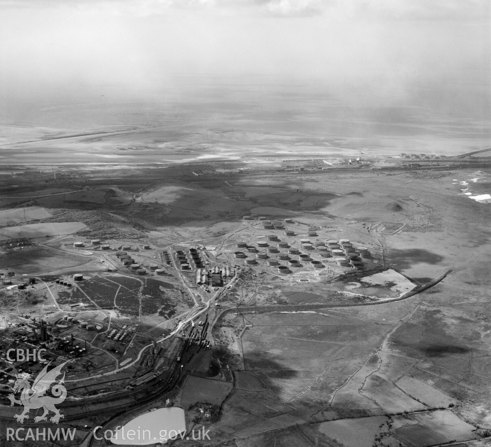 View of Llandarcy Anglo Iranian oil refinery