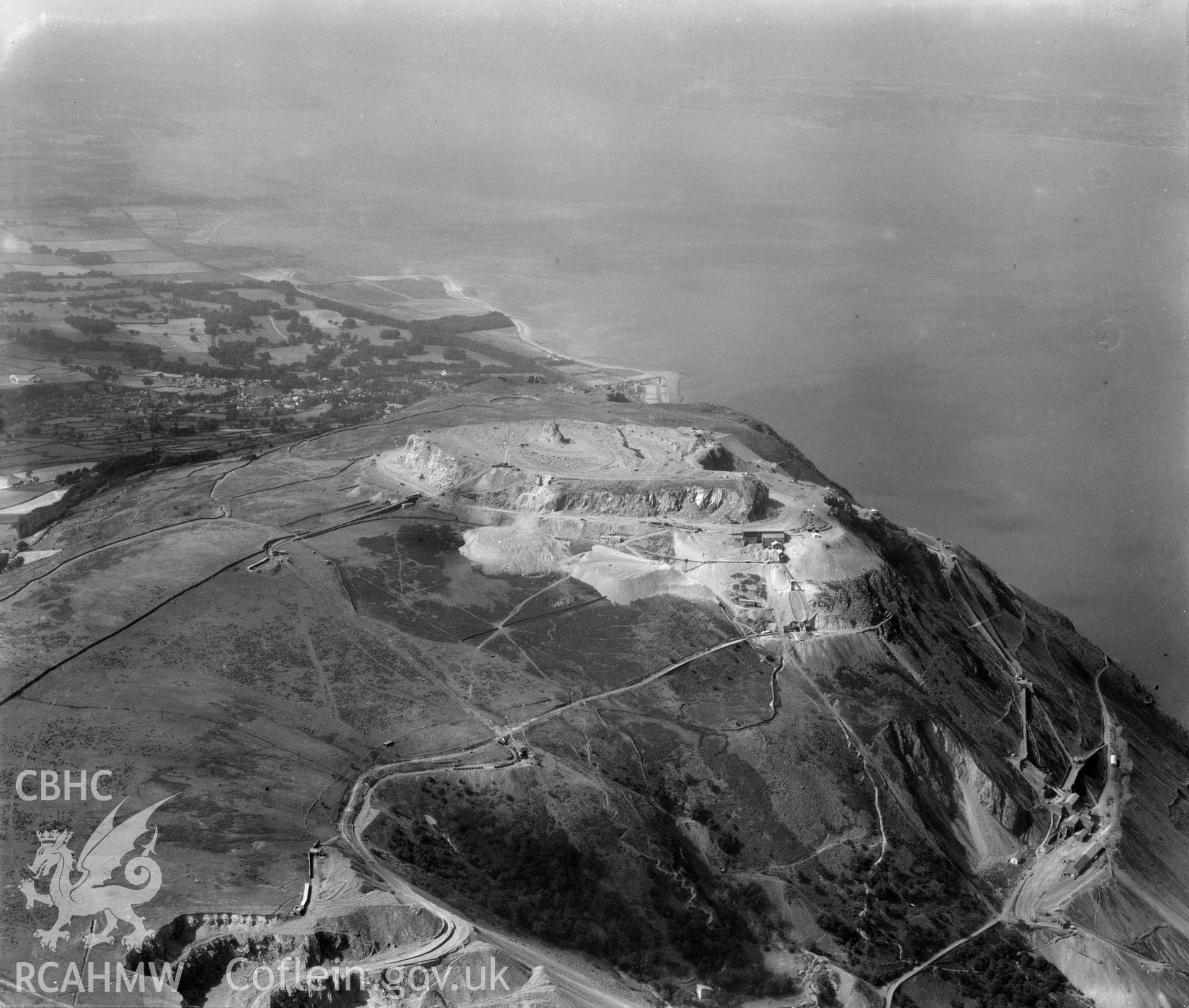 View of Penmaenmawr quarry