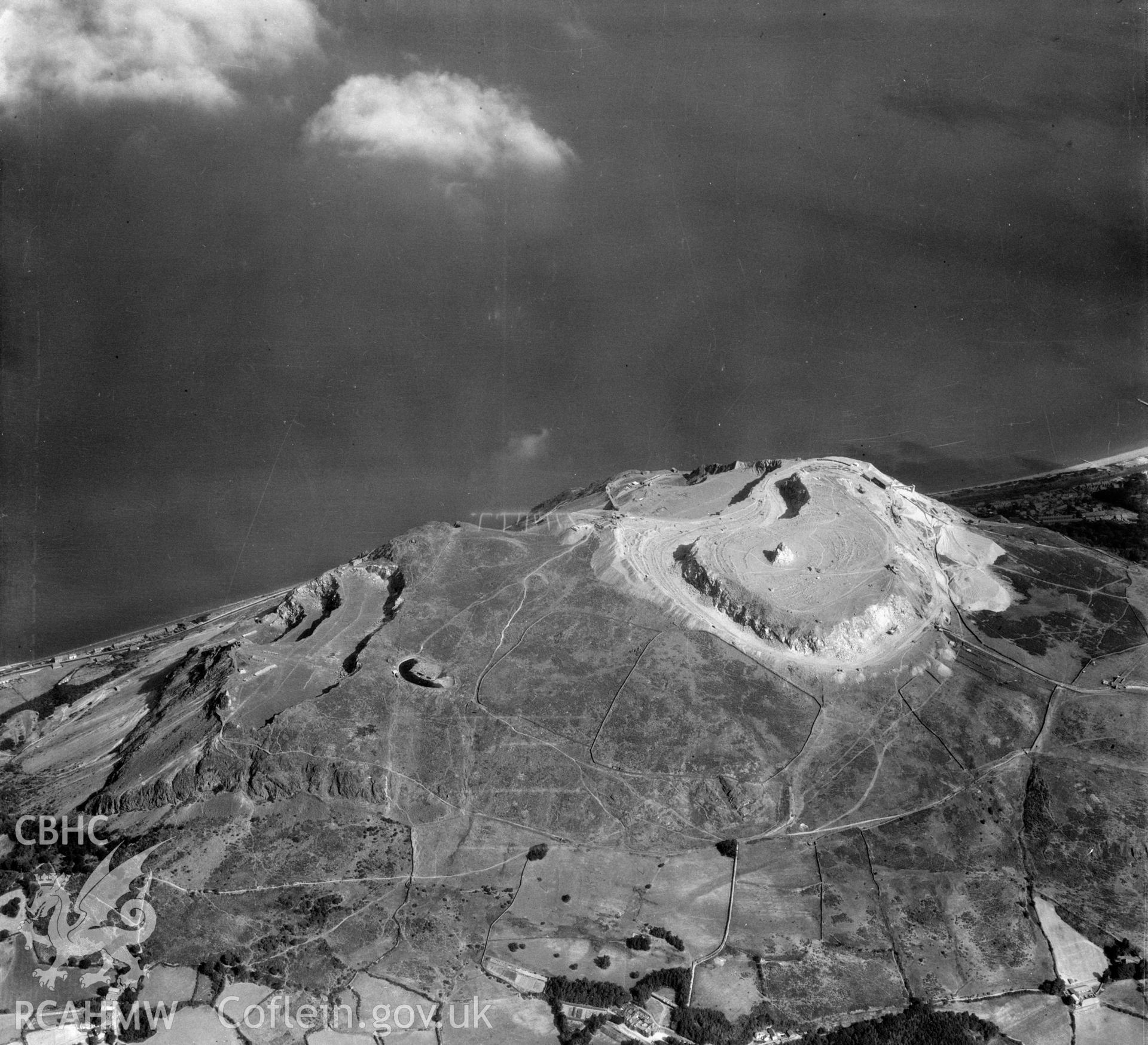 View of Penmaenmawr quarry