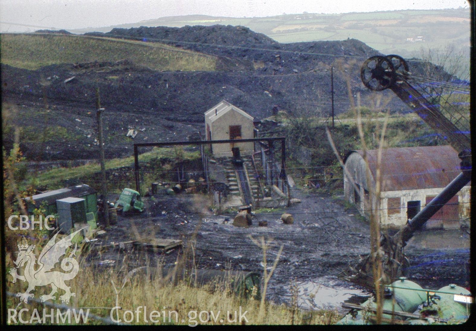 Digital photograph showing remains of drift at Tumble colliery, taken 1978.