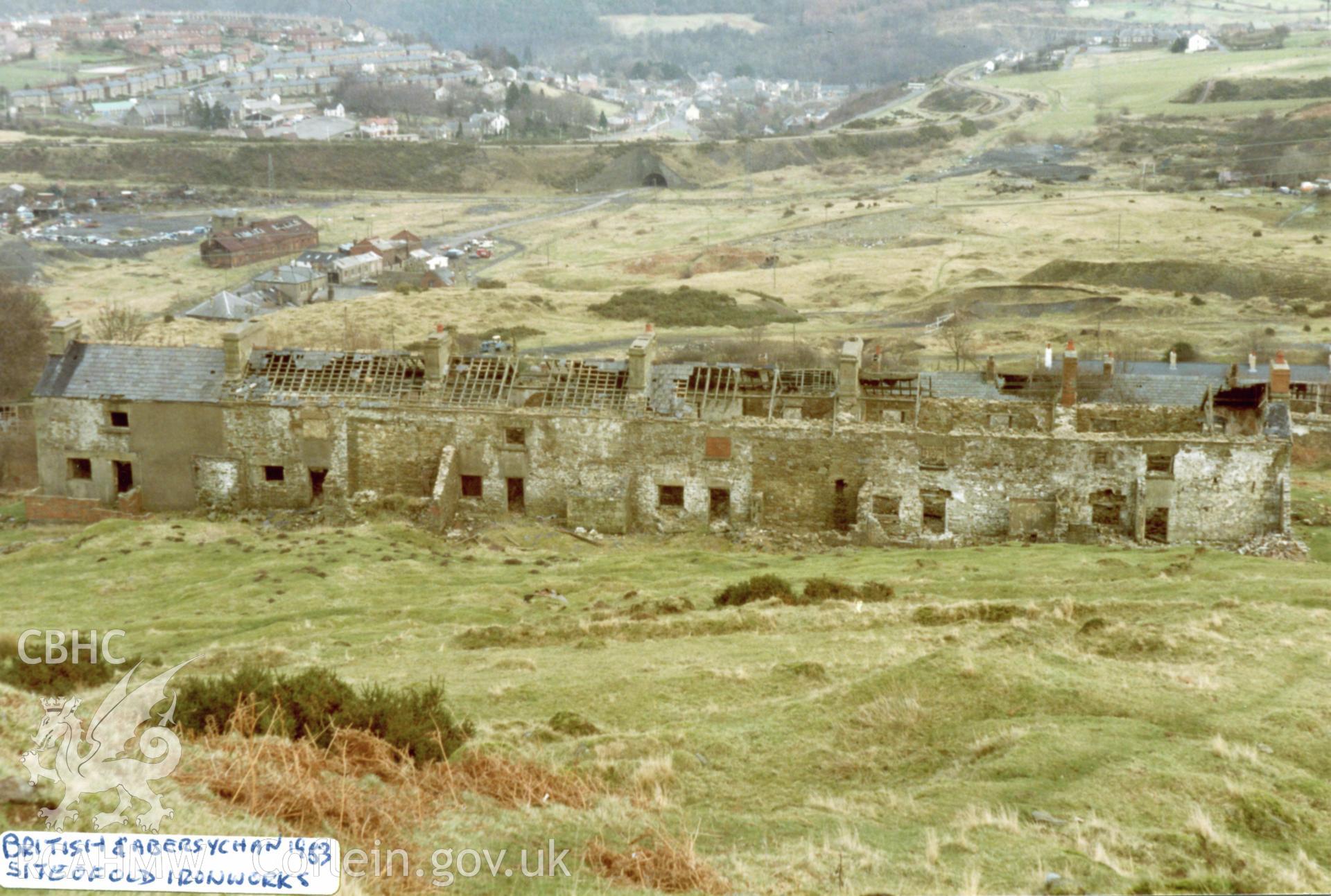Digital photograph showing Elizabeth Row, Abersychan, taken 1983.