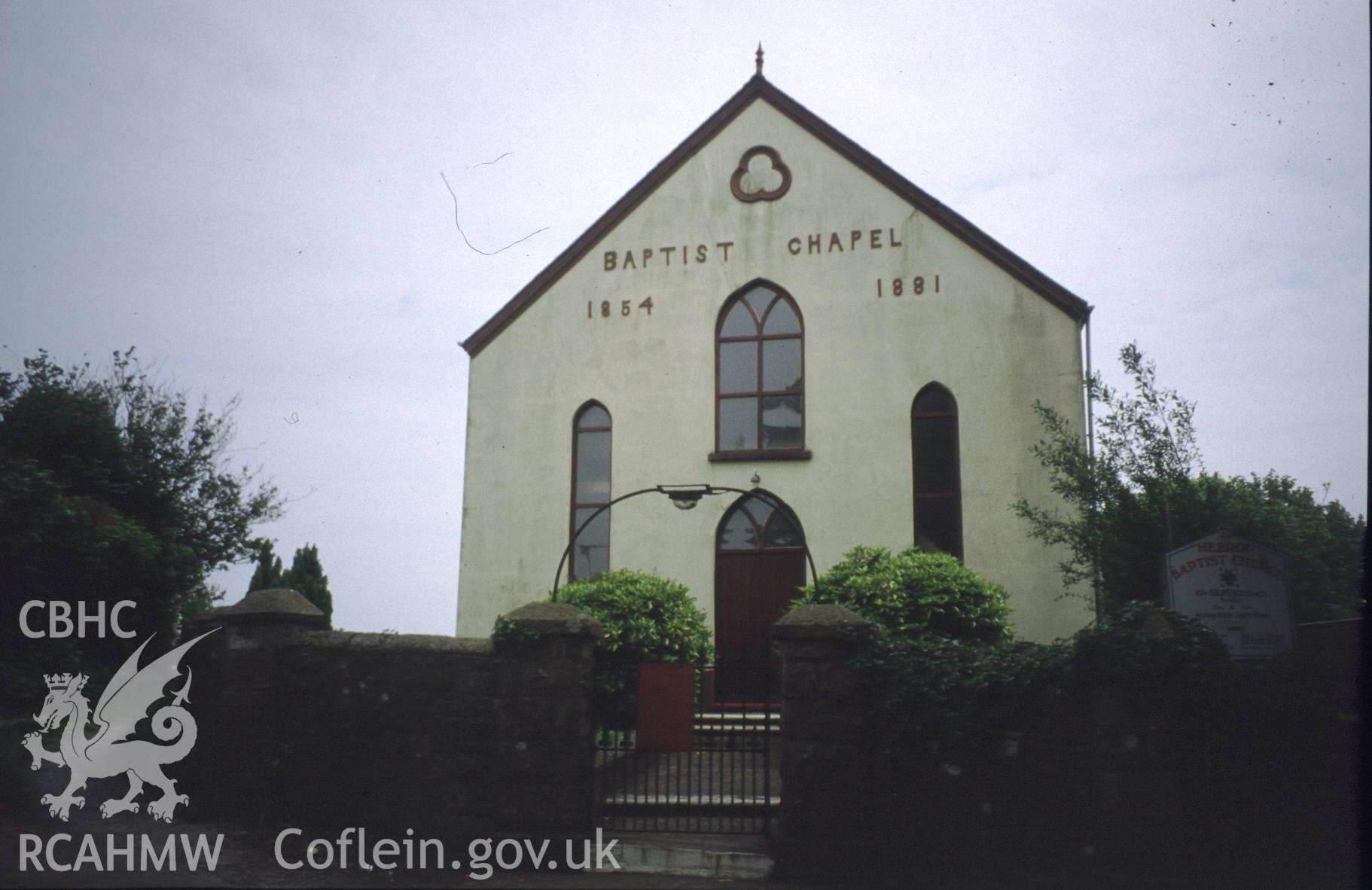 Digital photograph showing Hebron Chapel, Saundersfoot.