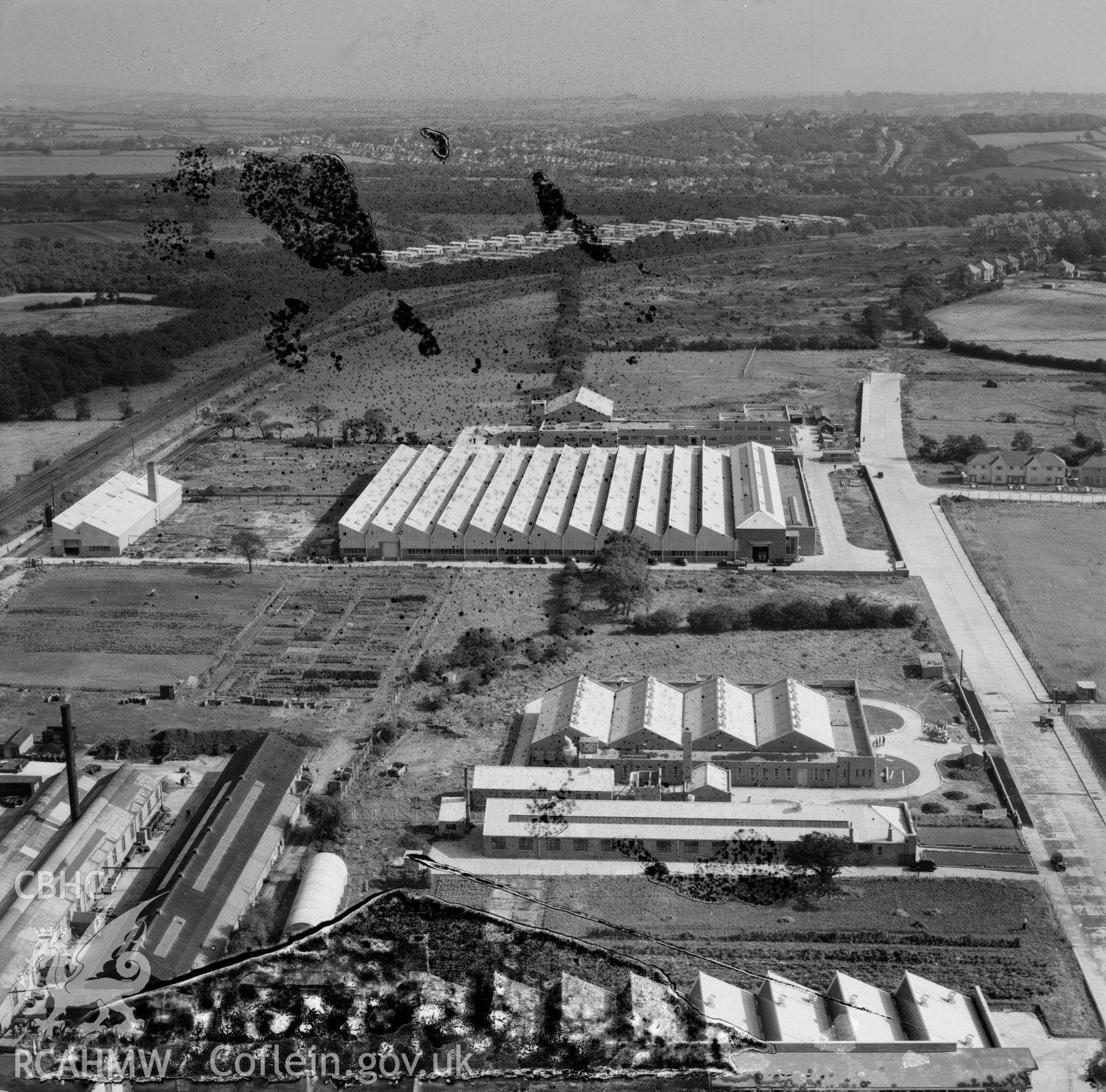 View of Llanishen showing new factories
