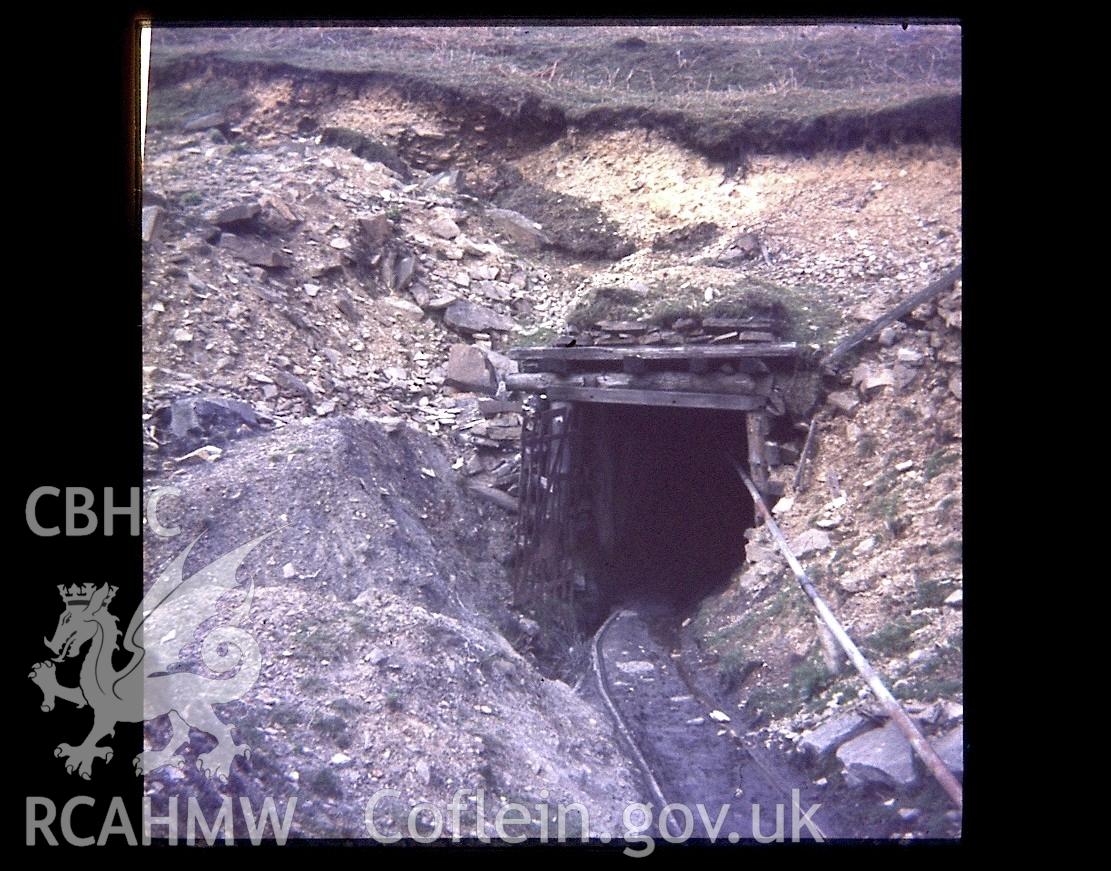 Digital photograph showing level at Blaencyffin colliery, taken 1975