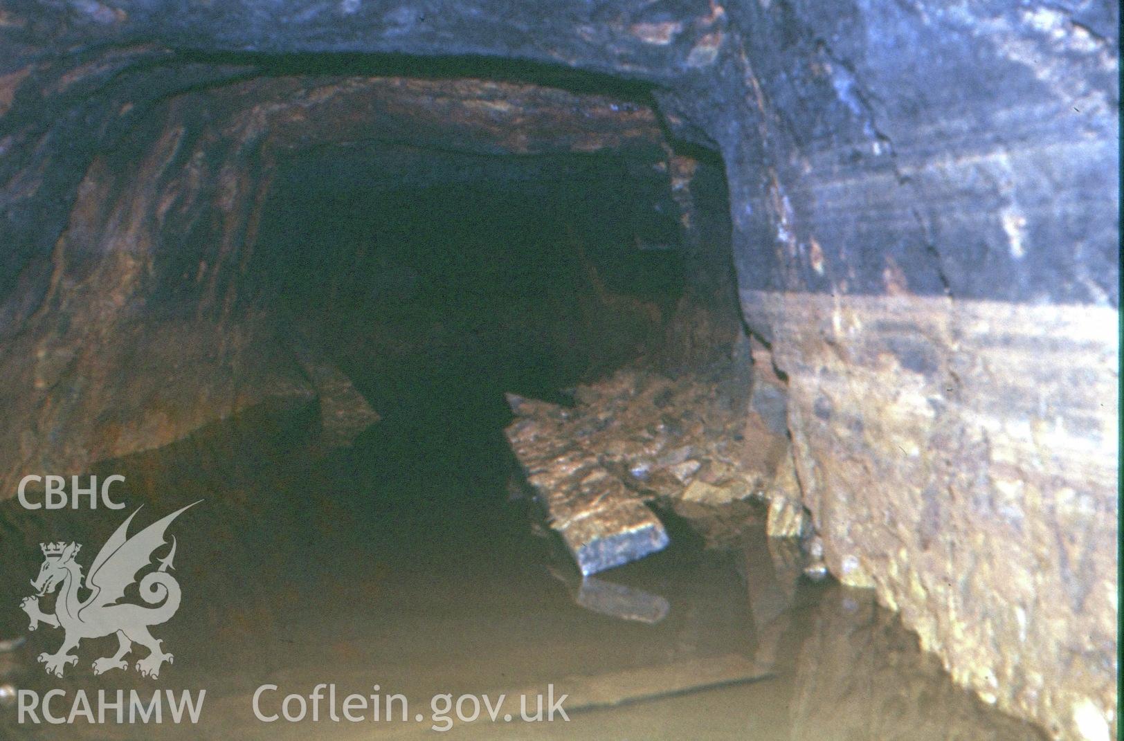 Digital photograph showing  old level close to steelworks at Trimsaran, c1970-1980