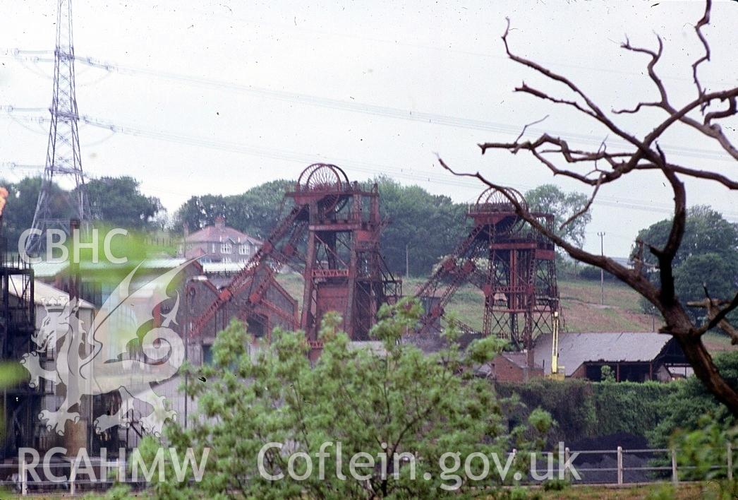 Digital photograph of Coed Ely colliery, taken 1980
