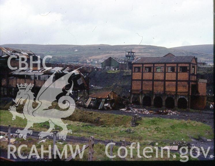 Digital photograph showing Big Pit colliery, taken 1971