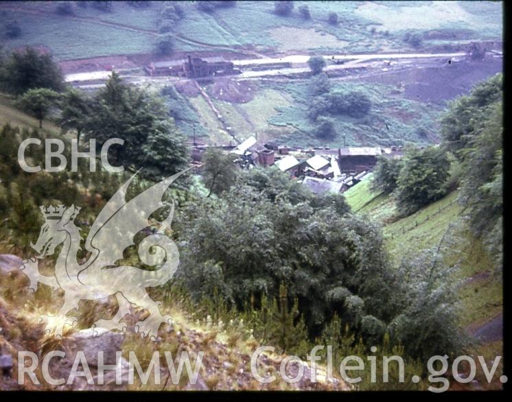 Digital photograph showing Blaenserchan colliery, taken mid-1970s