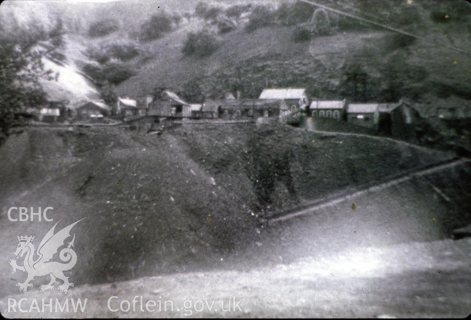 Digital photograph showing Blaenserchan colliery, taken mid-1970s